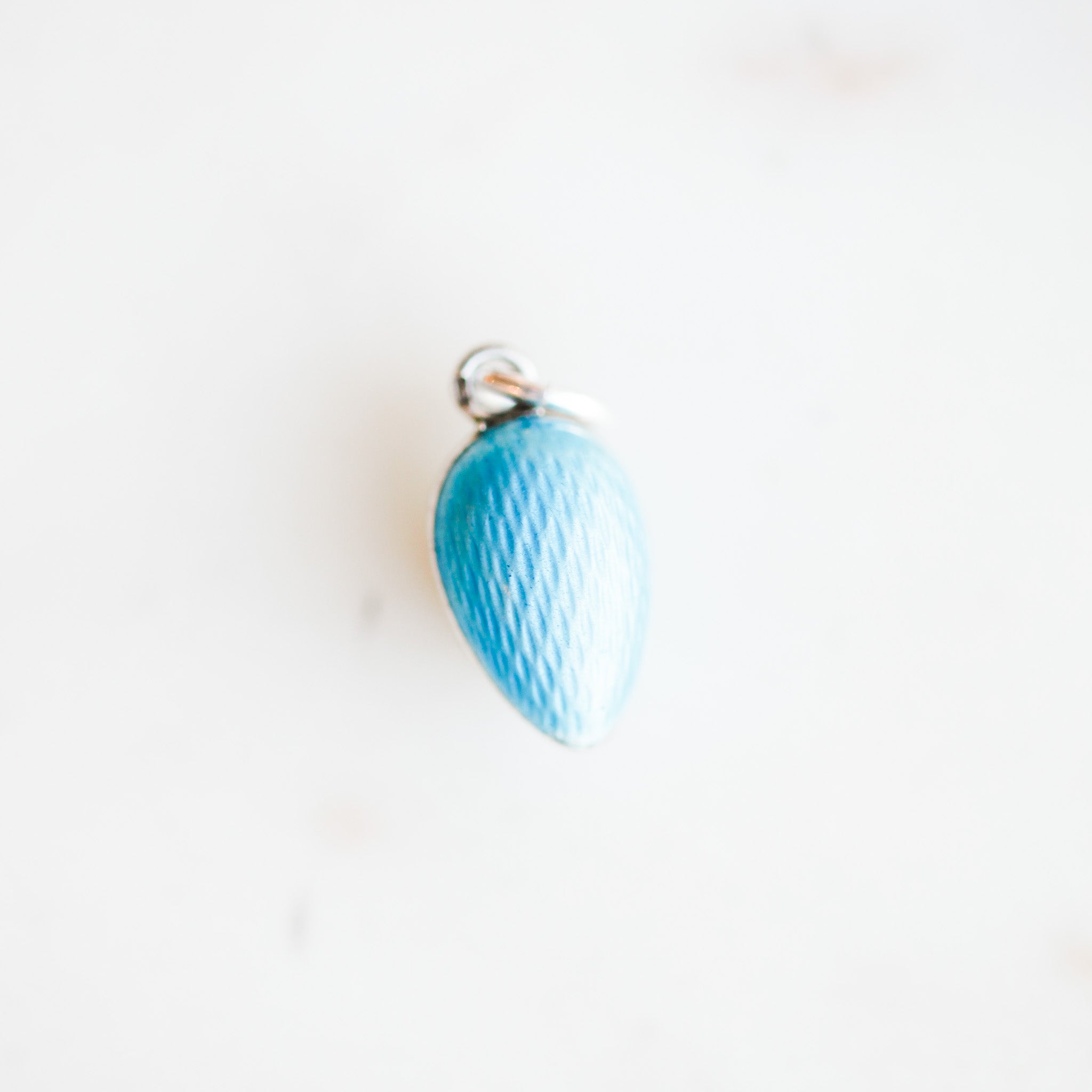 Guilloché Enameled Egg Pendant