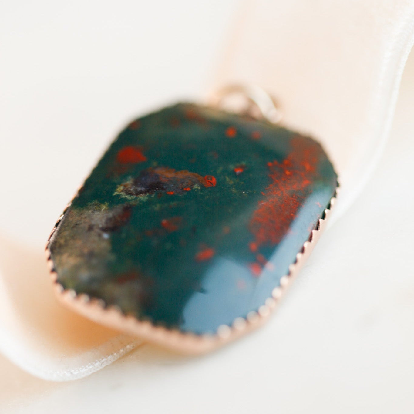 Victorian Cabochon Bloodstone Pendant