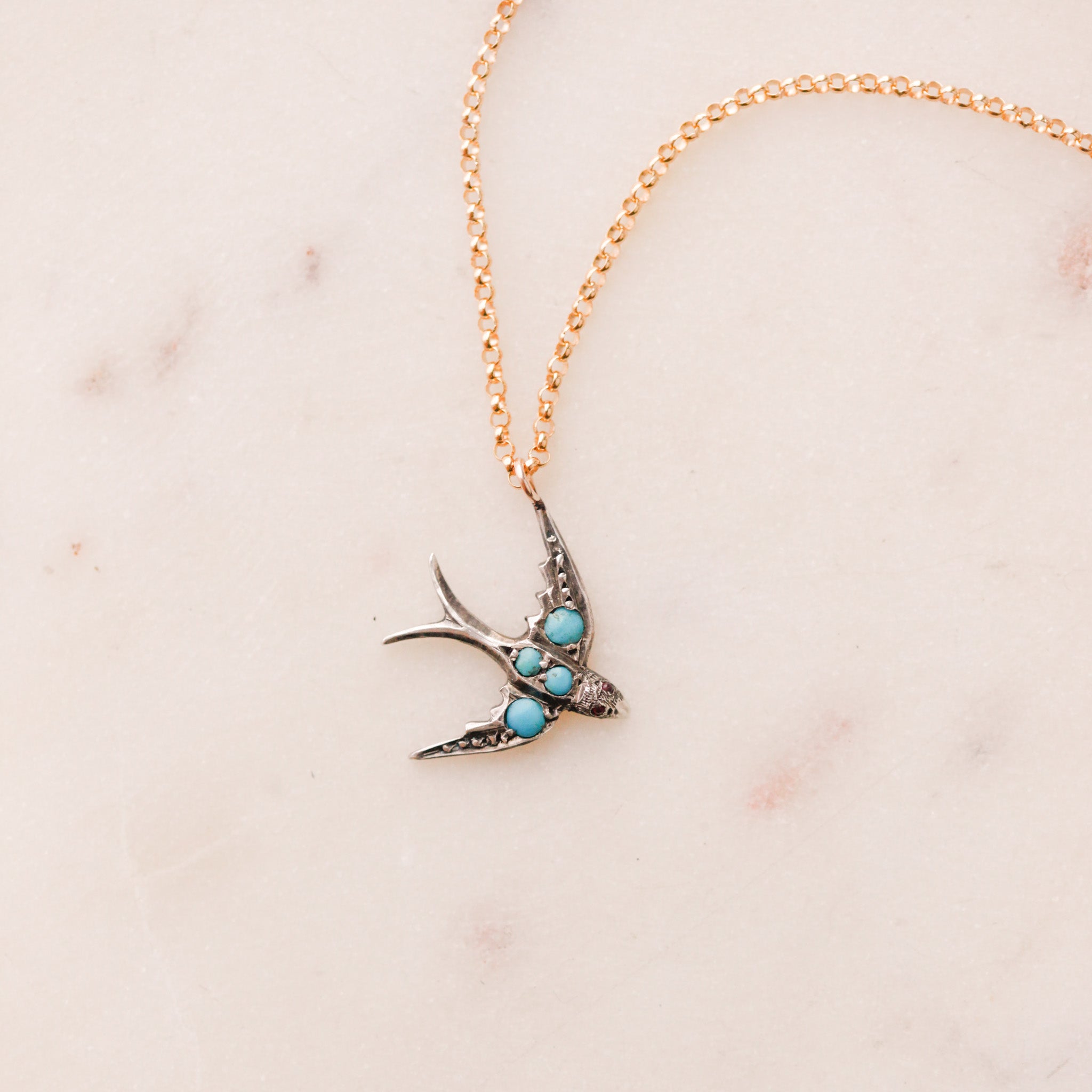 Perrine Turquoise Sparrow Pendant