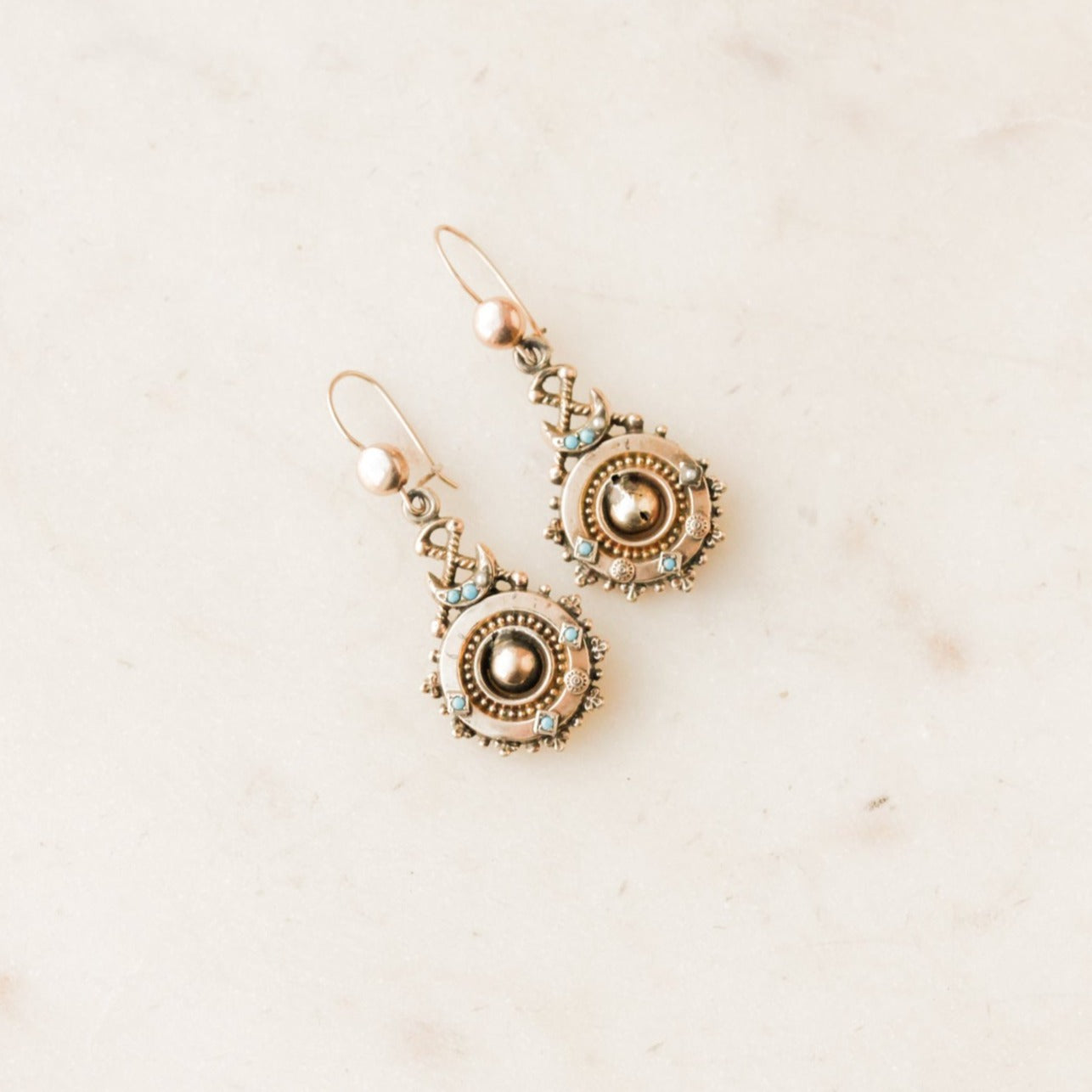 Camino Turquoise + Pearl Earrings