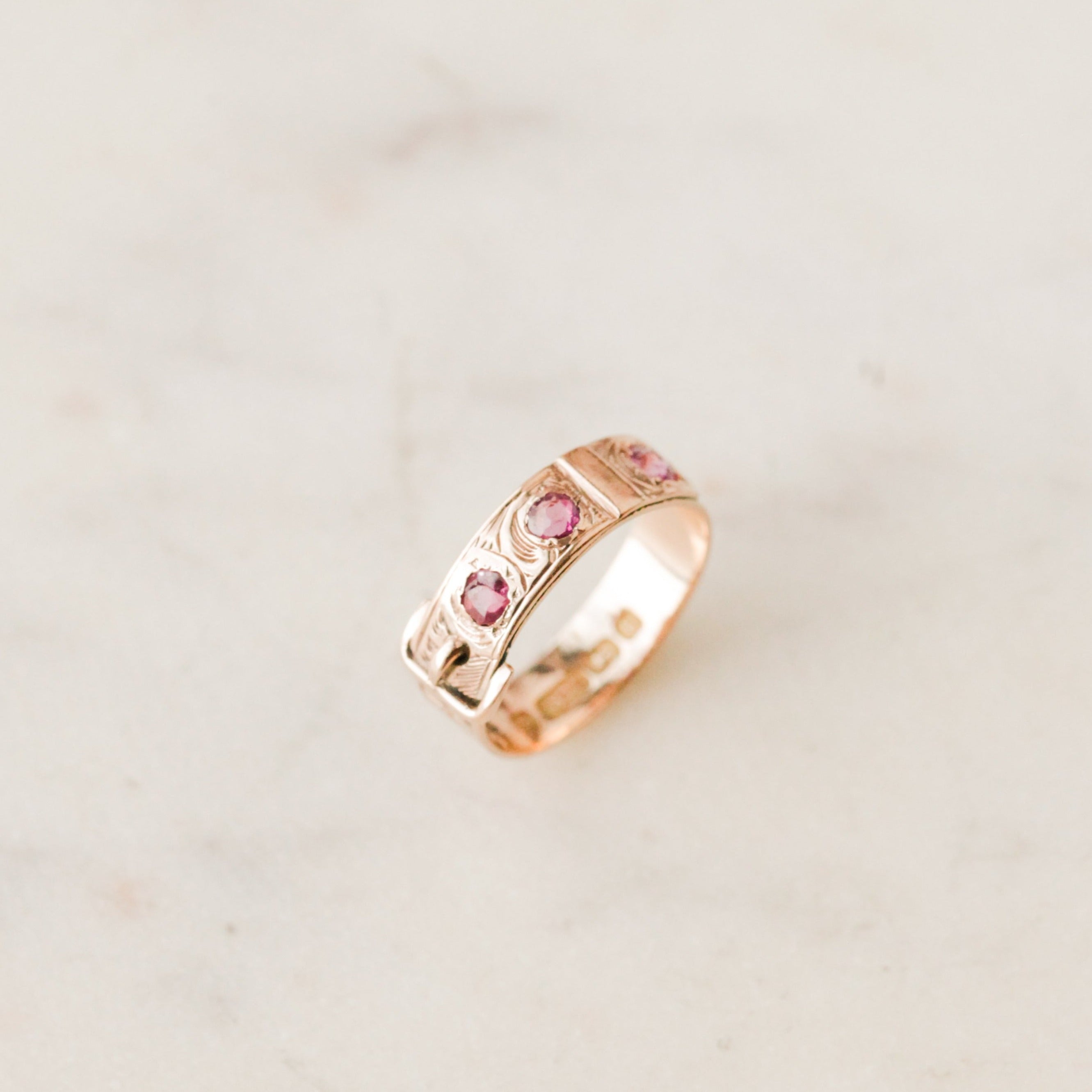 Mayhew Amethyst Buckle Ring