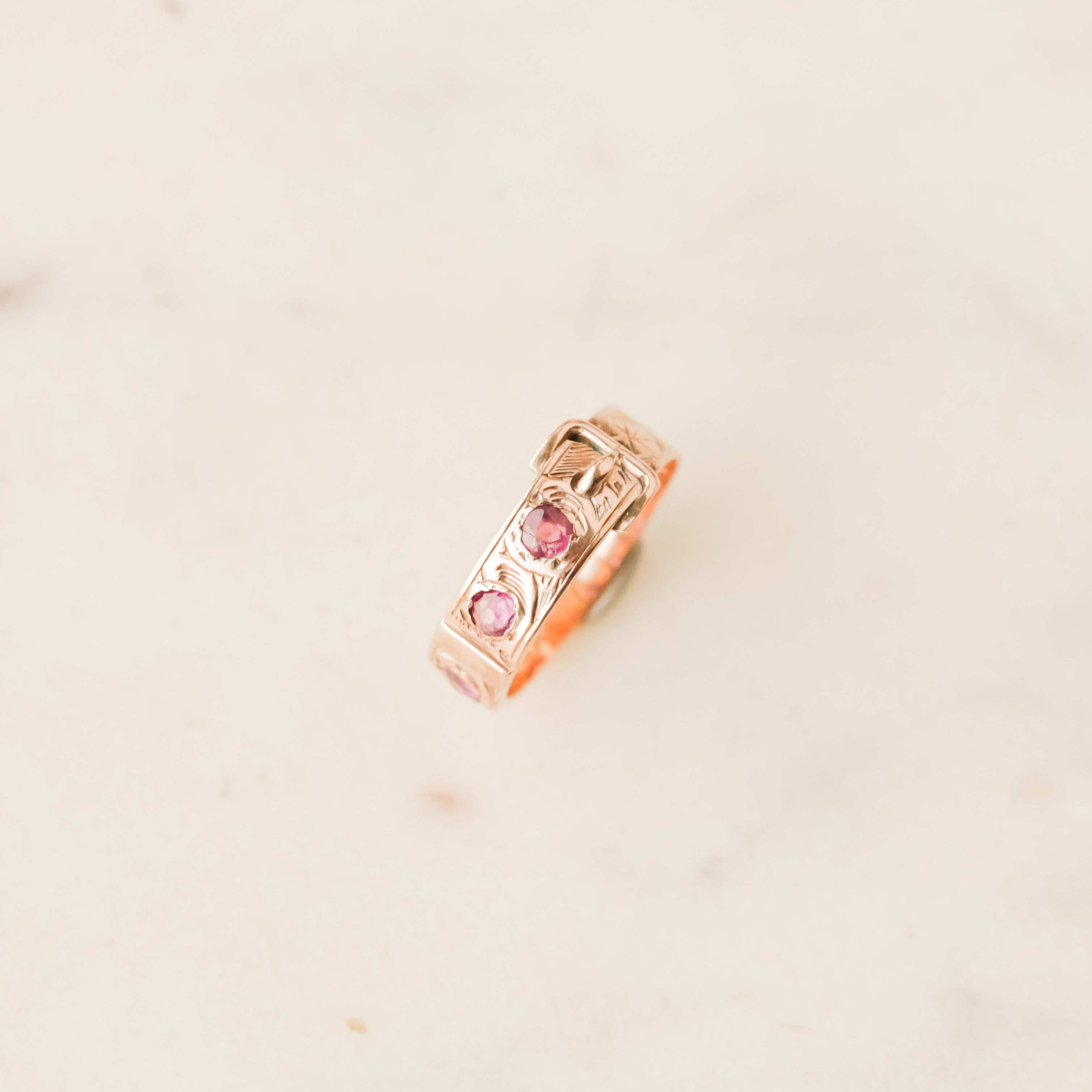 Mayhew Amethyst Buckle Ring