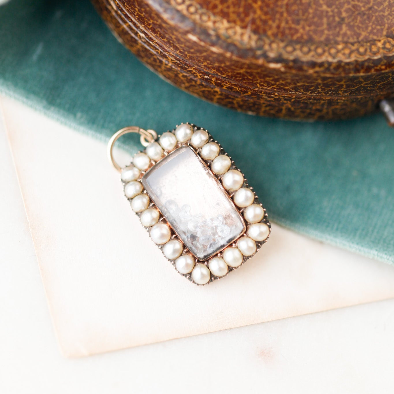 Fiona Pearl Sapphire Gem Pendant