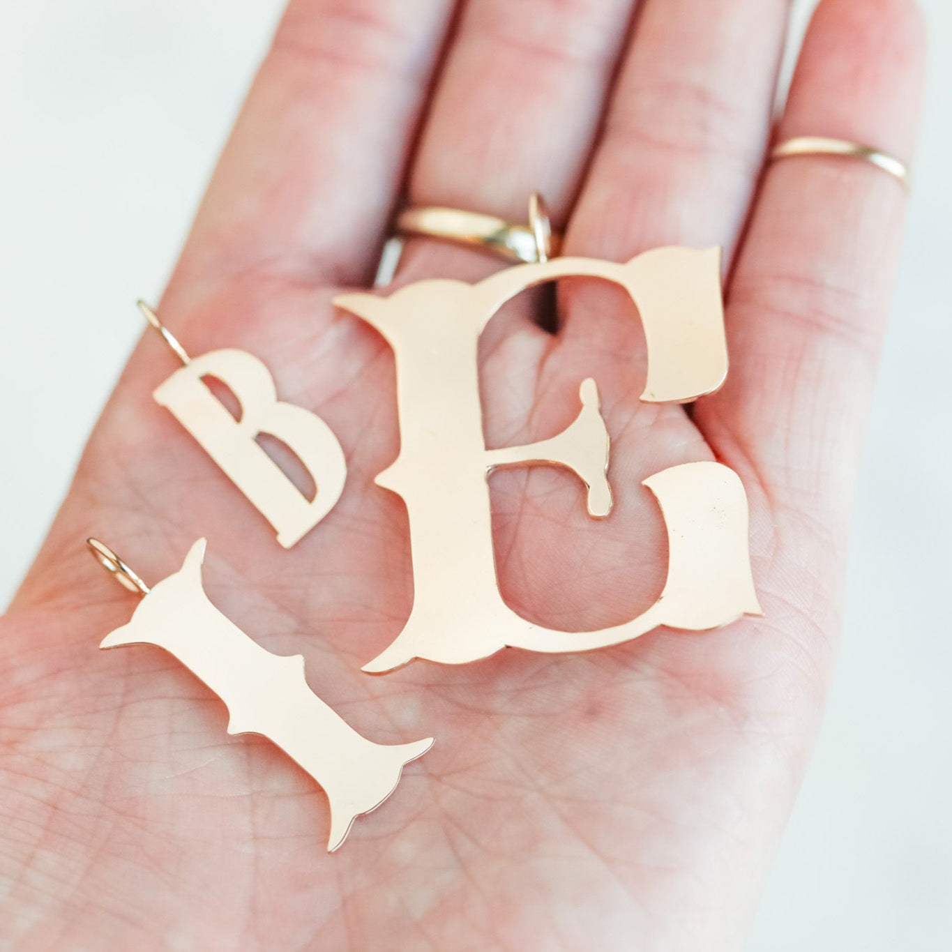 Gold Filled Letter Charms