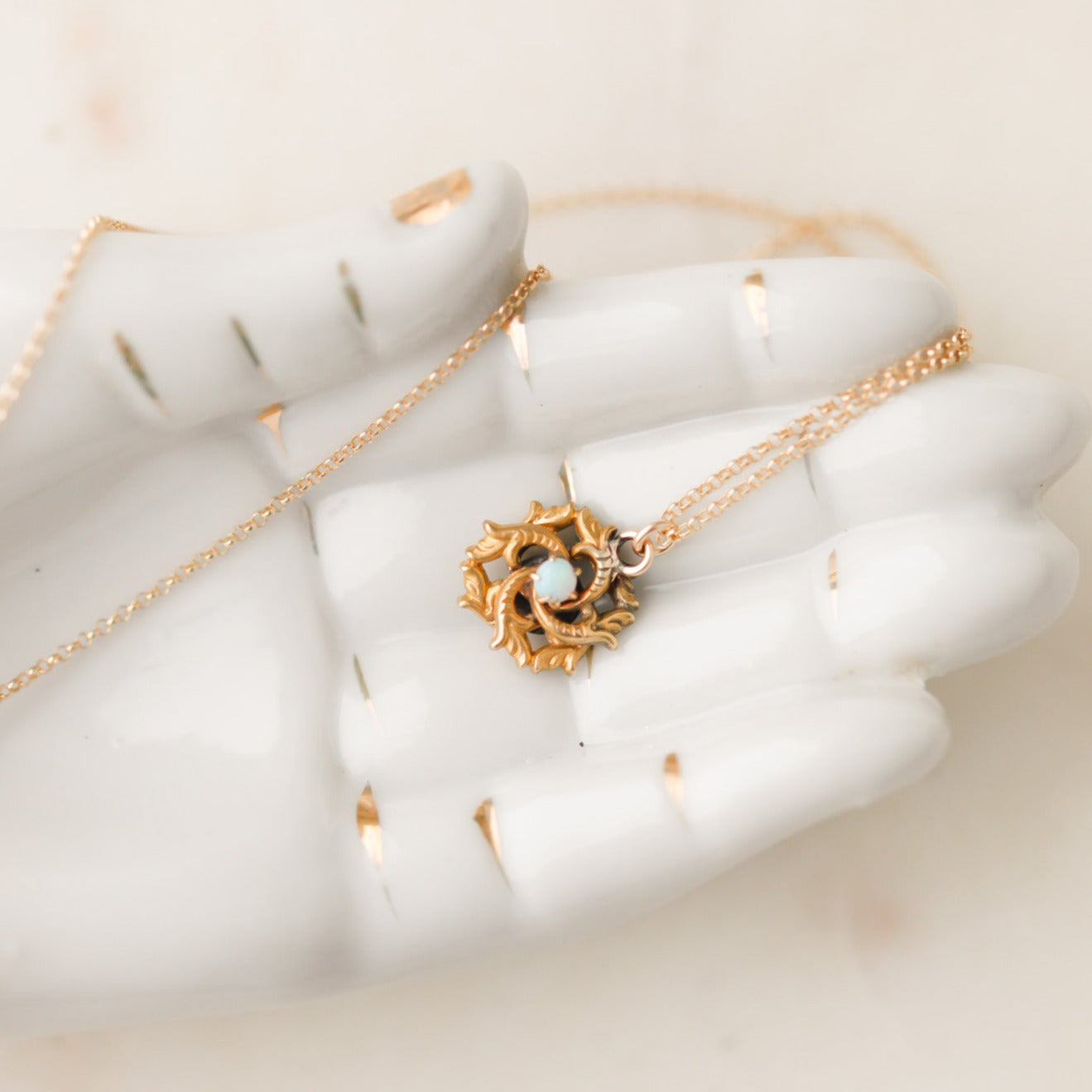 Gold Olympia Opal Pendant