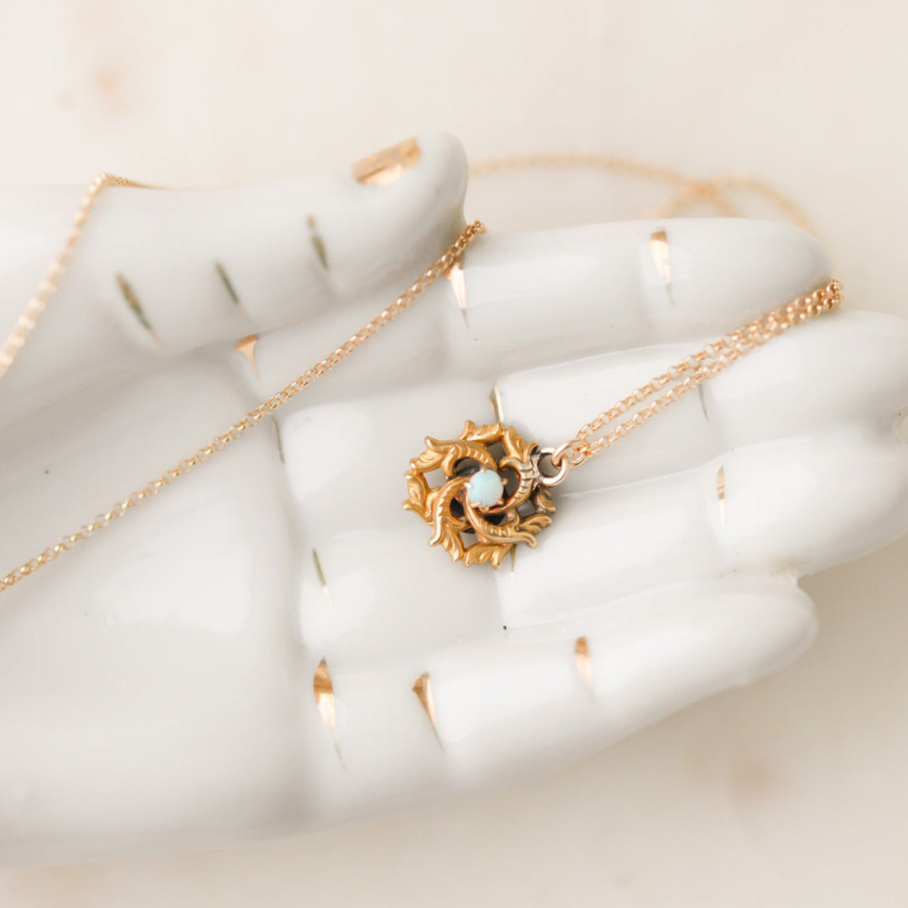 Gold Olympia Opal Pendant