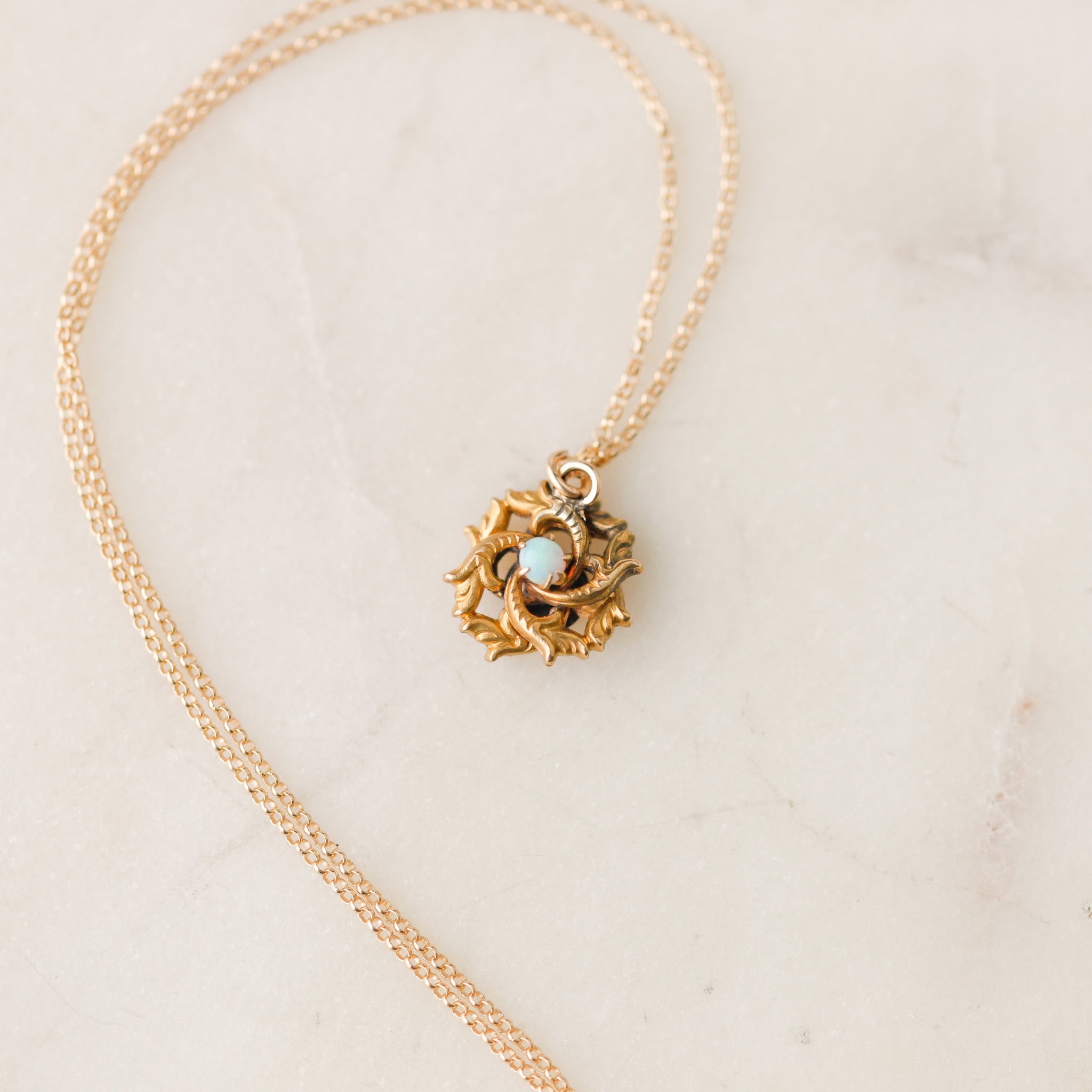 Gold Olympia Opal Pendant