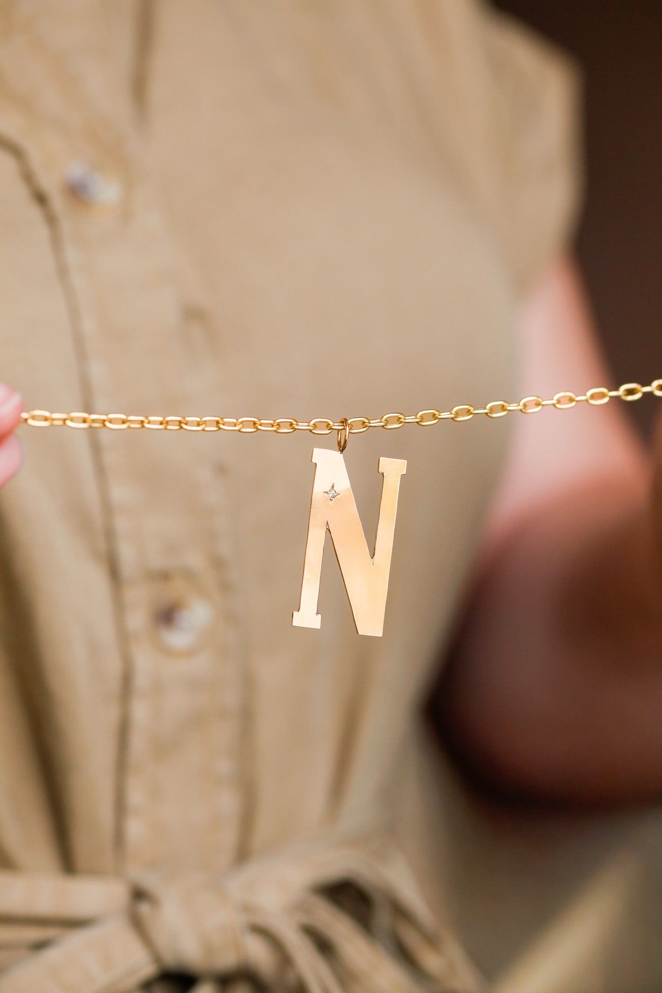 Modern Gold Letter Charms