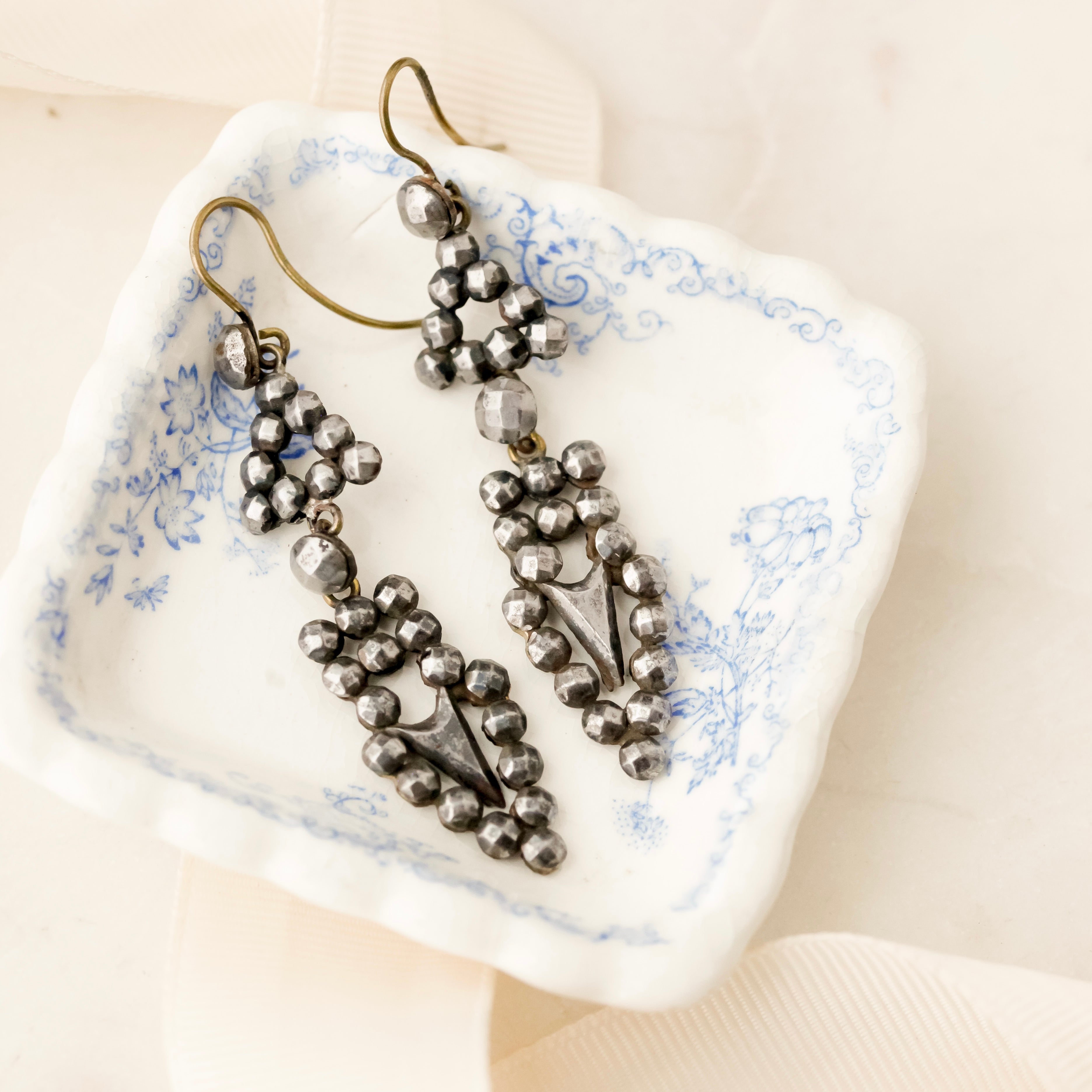 Billie French Steel Cut Earrings