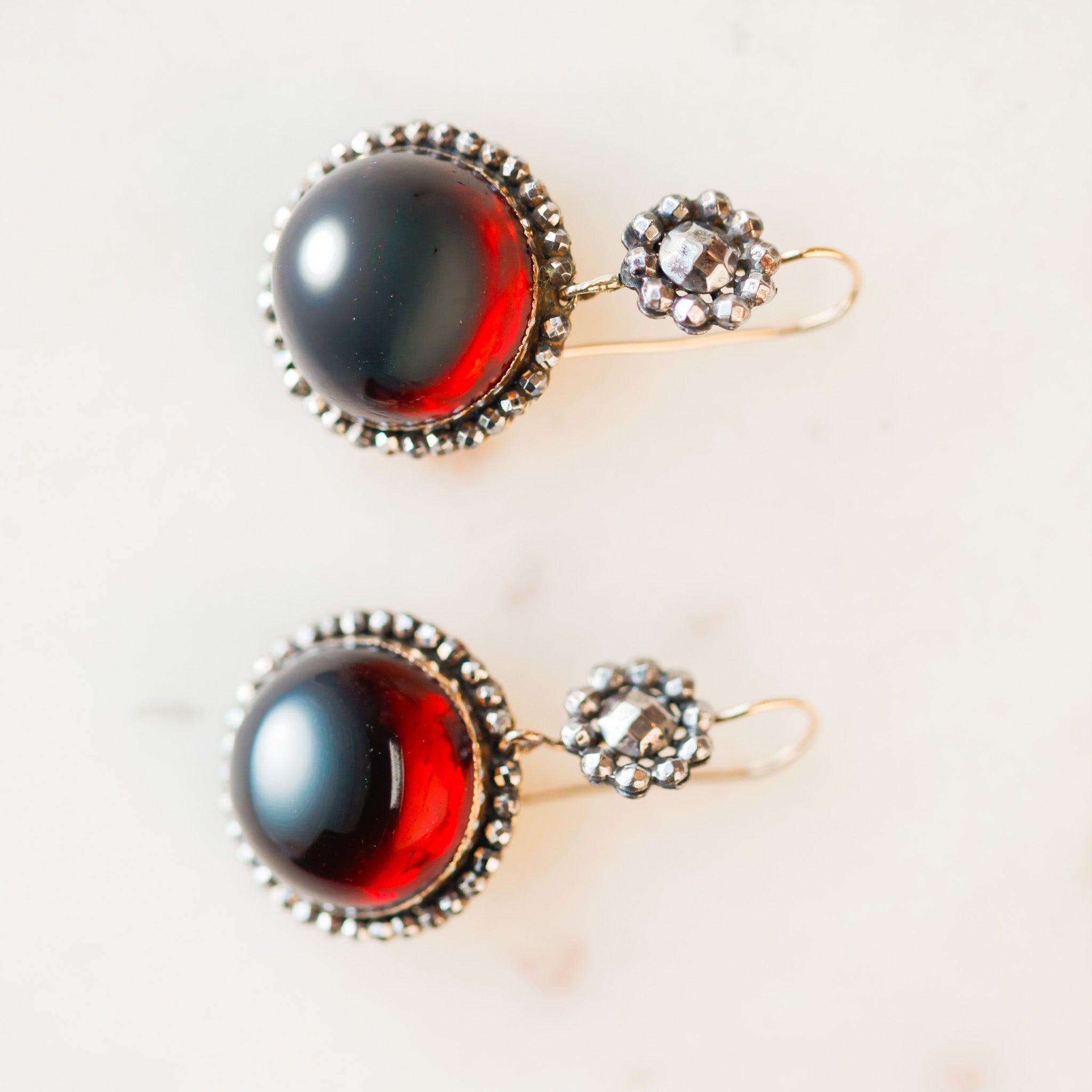 Lea Bohemian Garnet Earrings