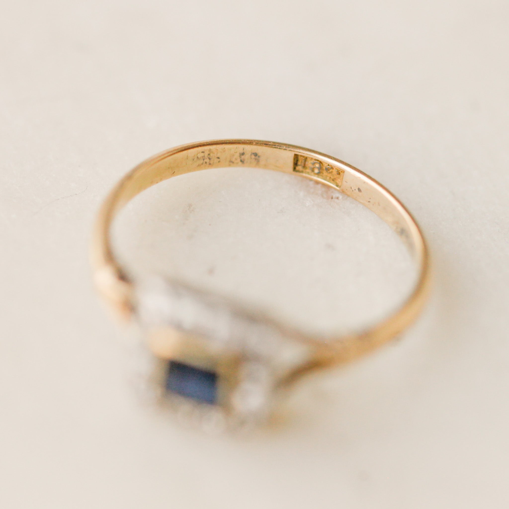Eliza Diamond + Sapphire Ring