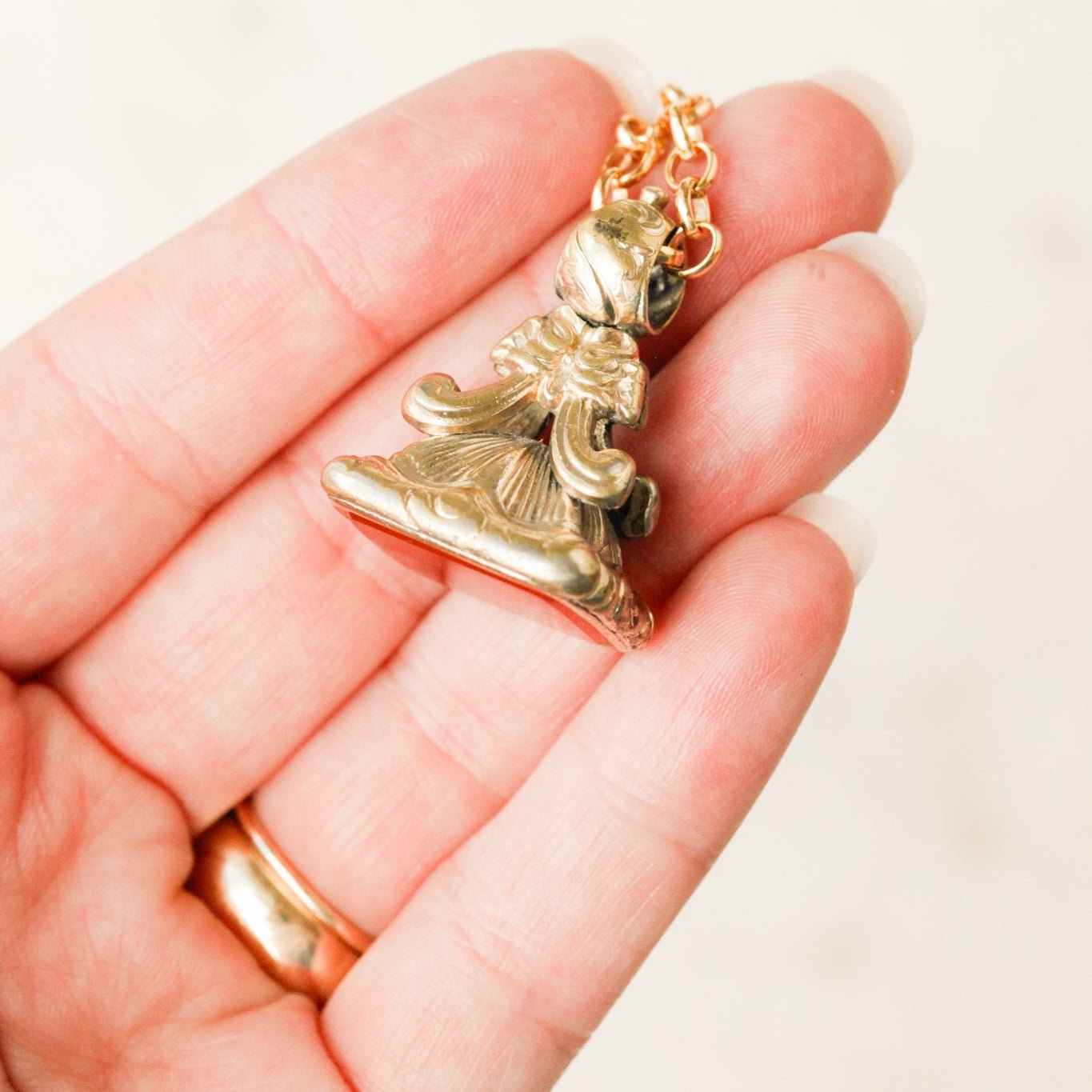 Tallulah Carnelian Fob Necklace