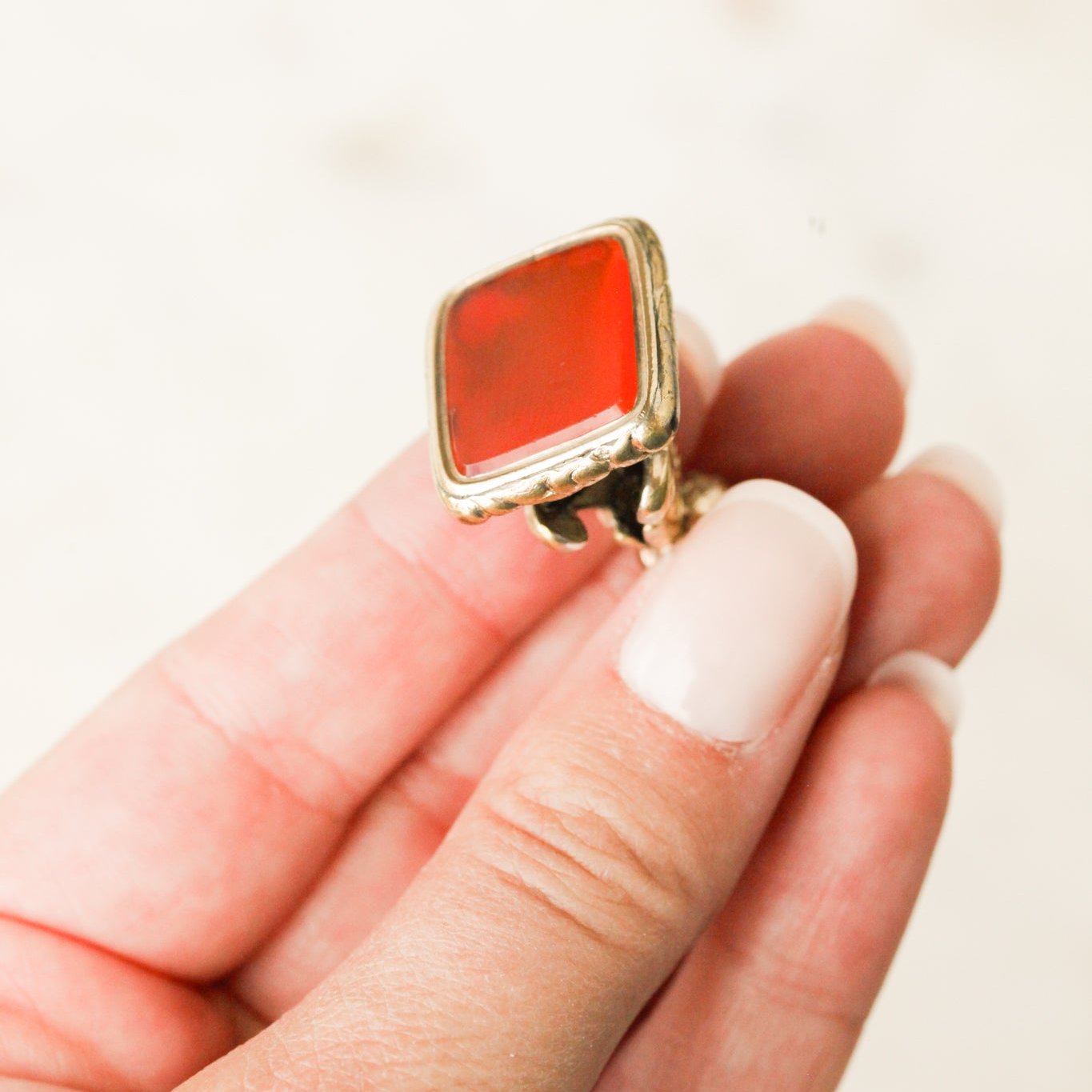 Tallulah Carnelian Fob Necklace