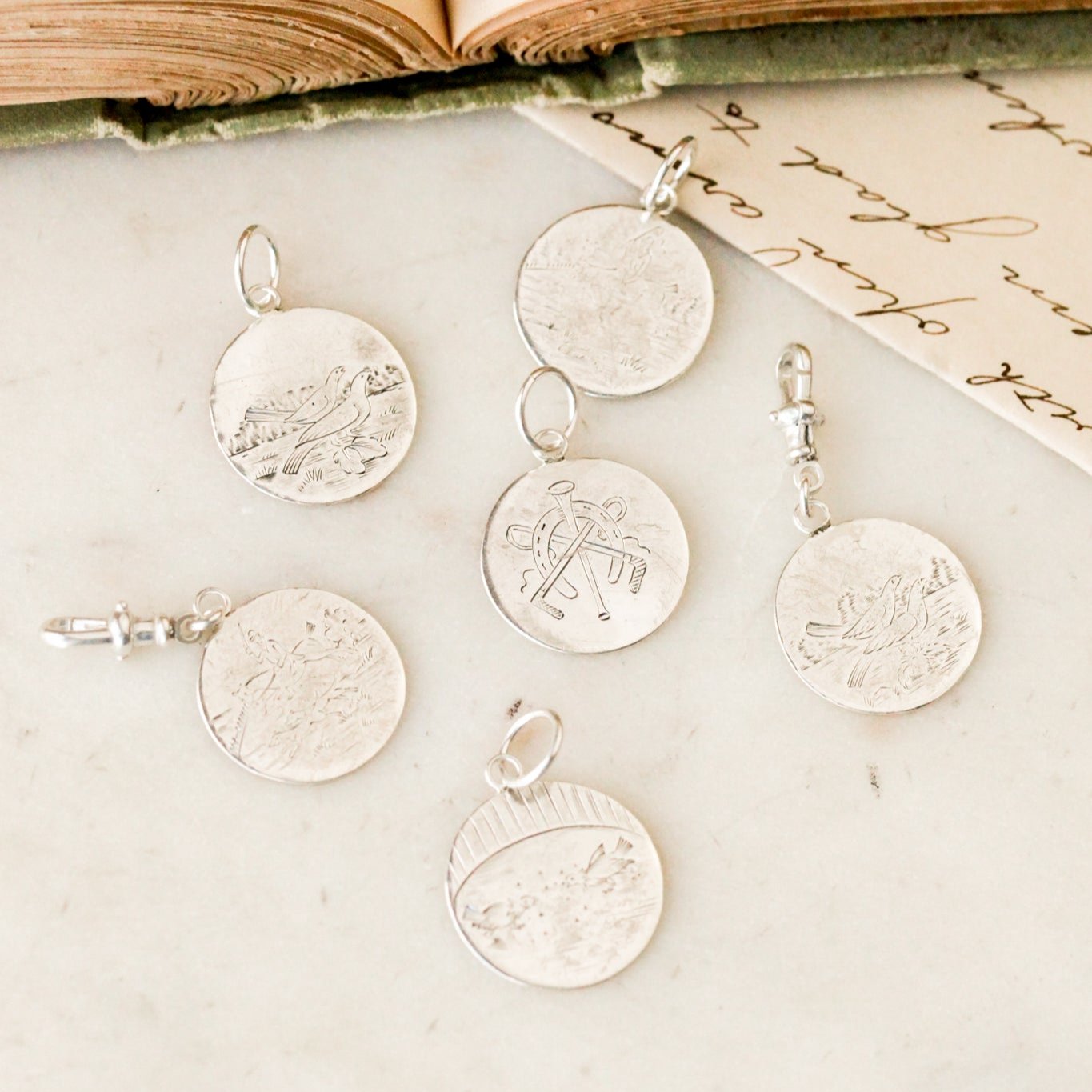 Sportsman Sterling Pendants