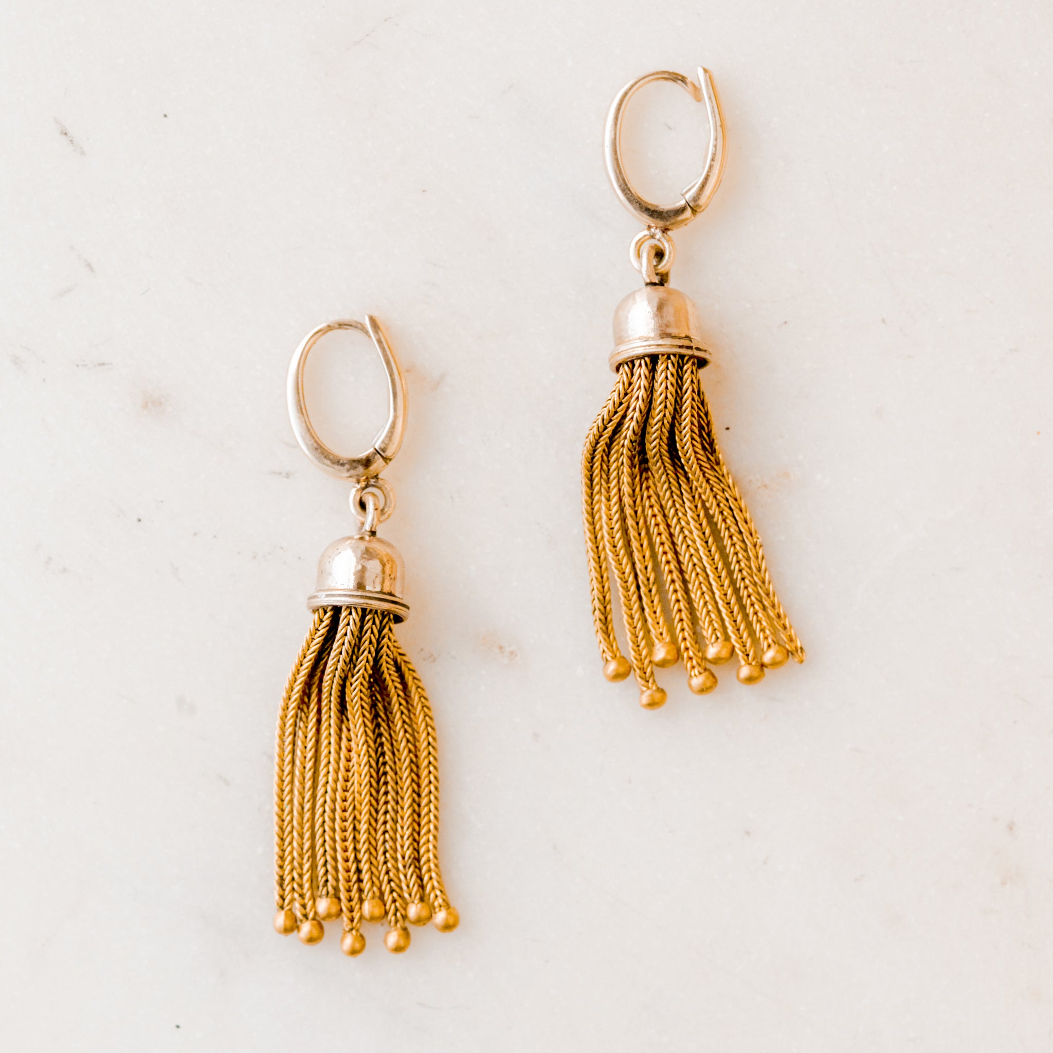 Ethel Gold Tassel Earrings