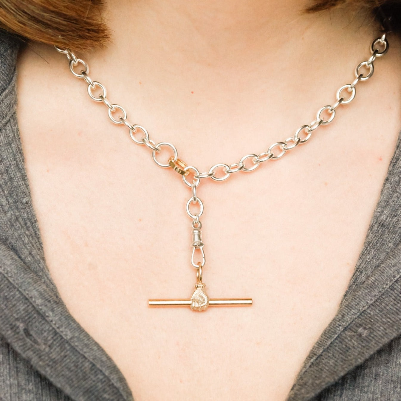 Large Charm Chain in Sterling Silver