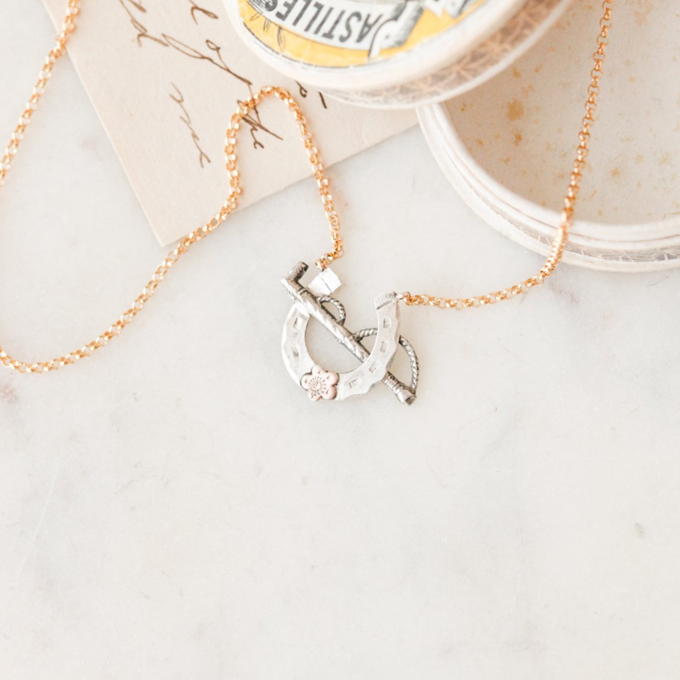 Lucky Sportsman Horseshoe Pendant