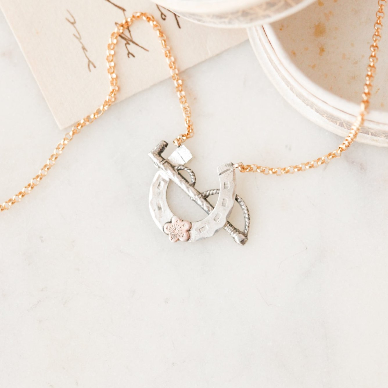 Lucky Sportsman Horseshoe Pendant