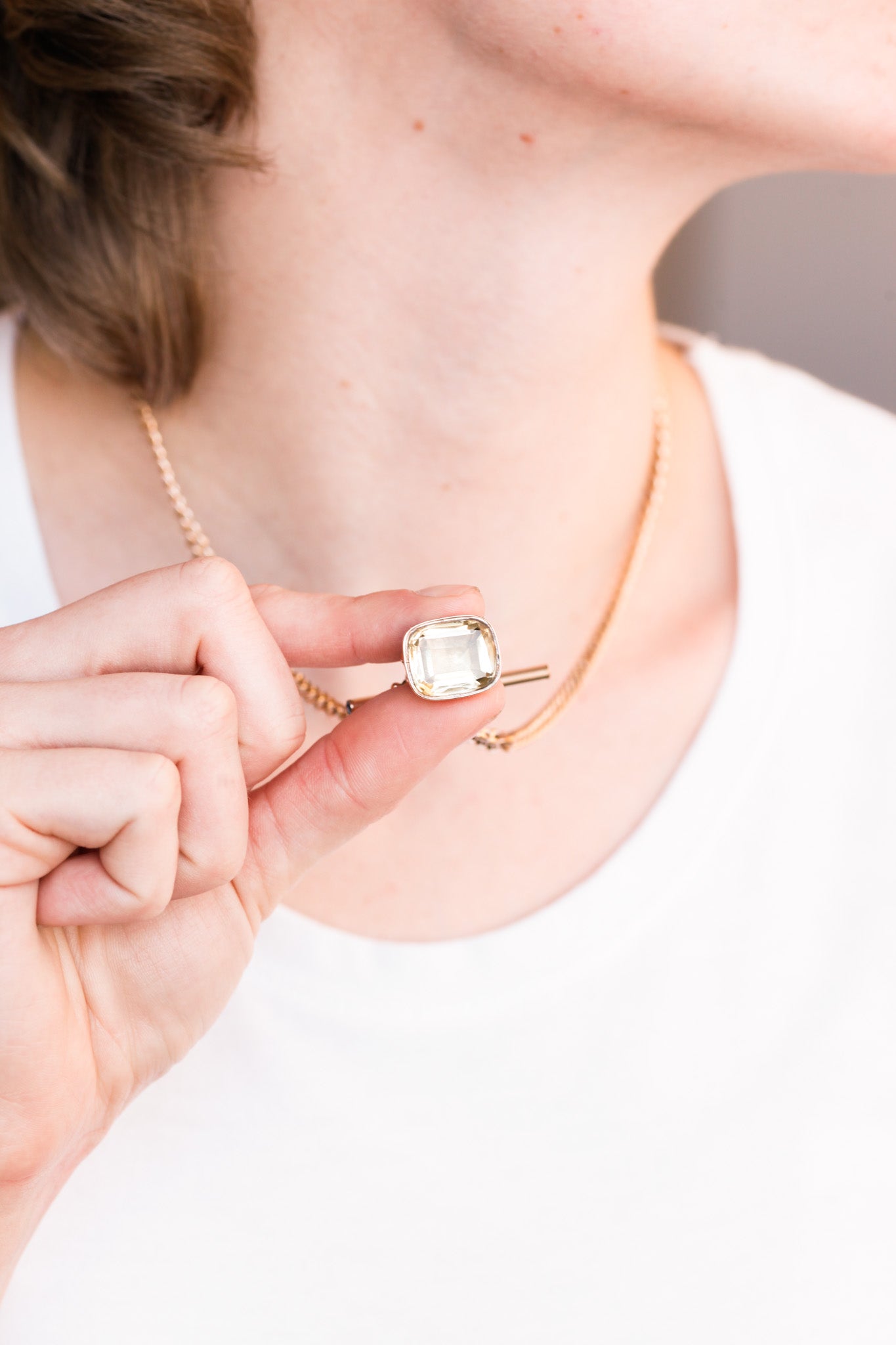 Hesah Citrine Fob Charm