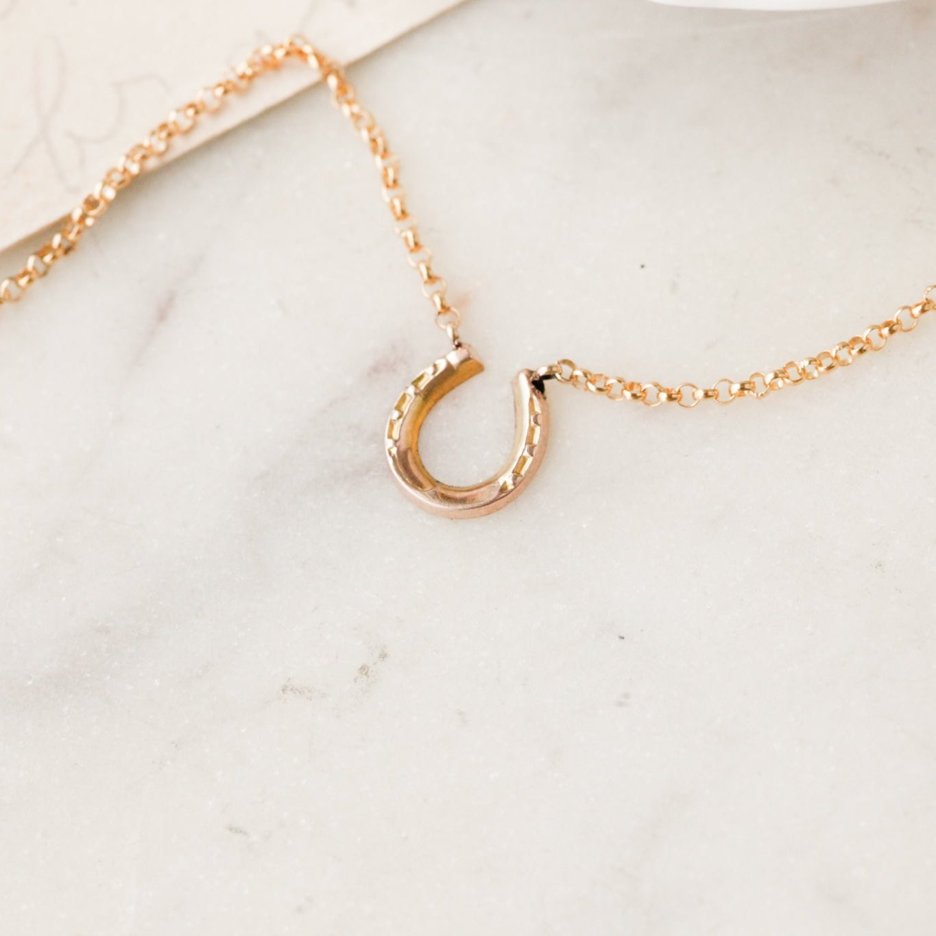 Bitty Lucky Horseshoe Pendant