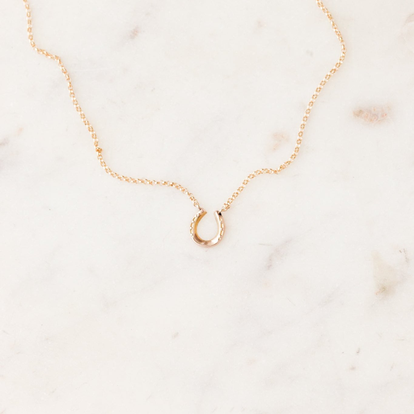 Bitty Lucky Horseshoe Pendant