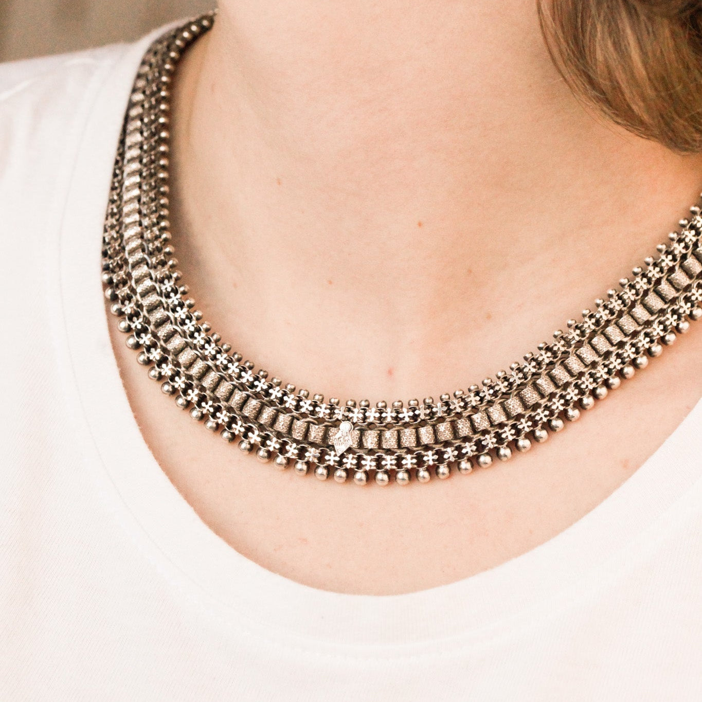 Cora Sterling Collar Necklace