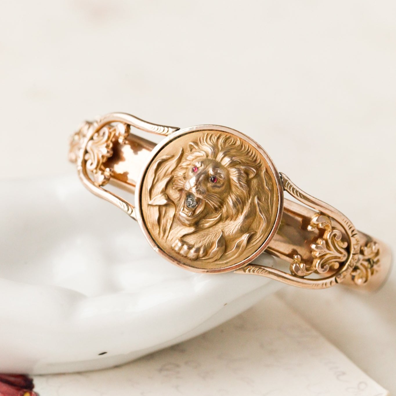 Evie Lion Bangle Bracelet
