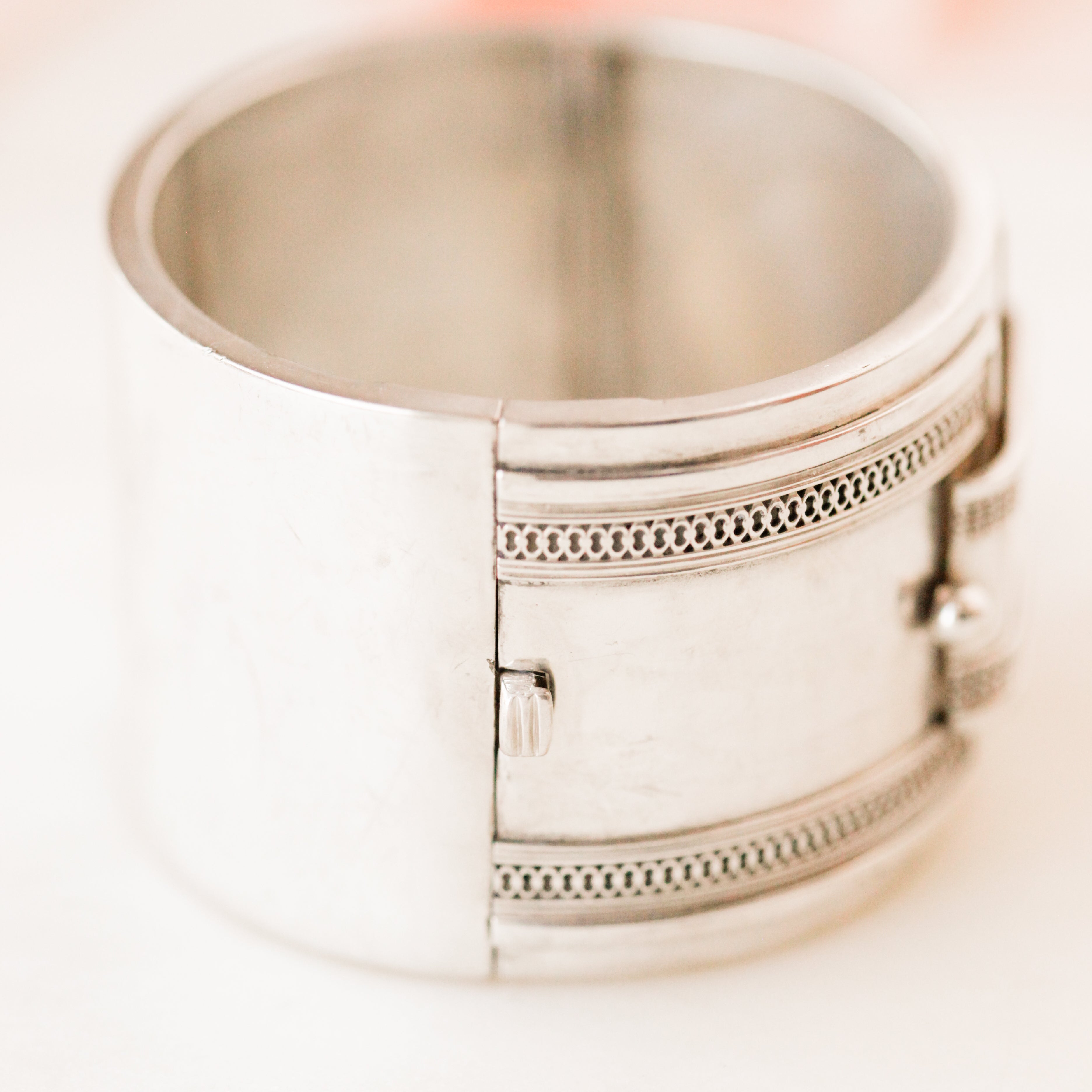 Essie Silver Buckle Bangle
