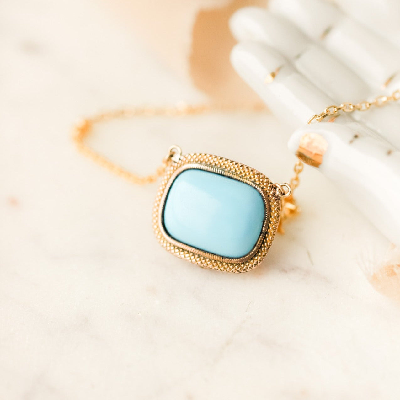 Hervine Turquoise Pendant