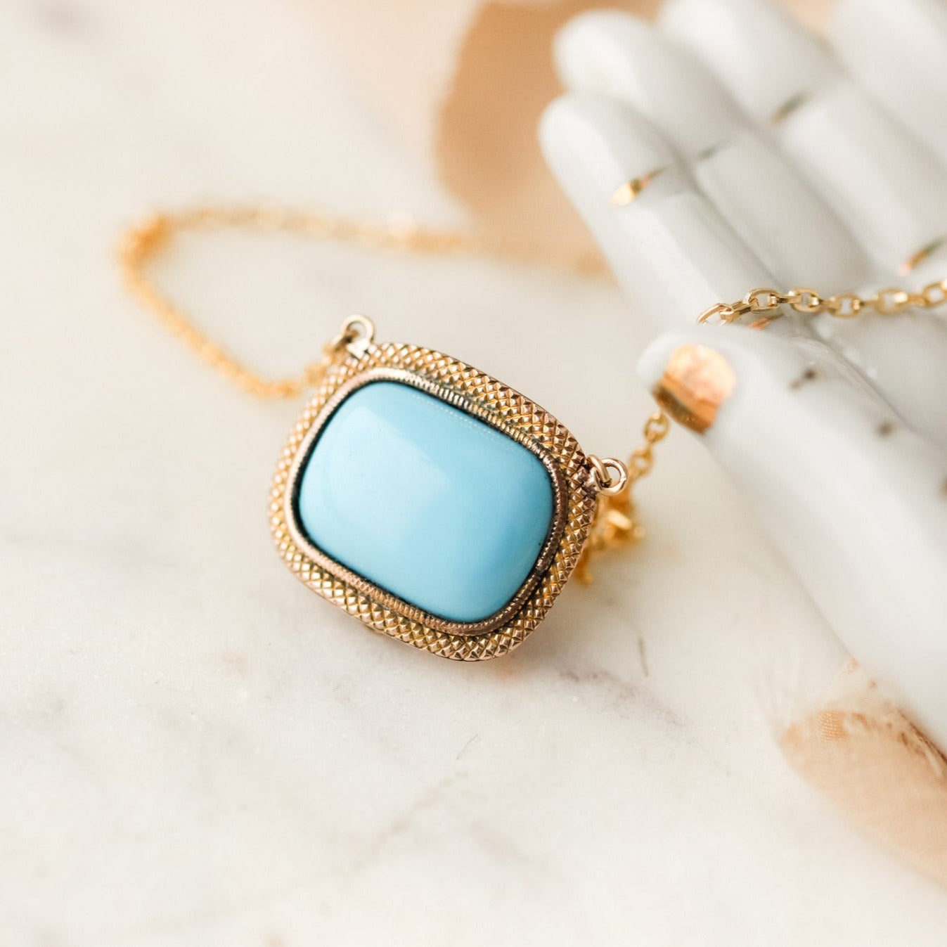 Hervine Turquoise Pendant