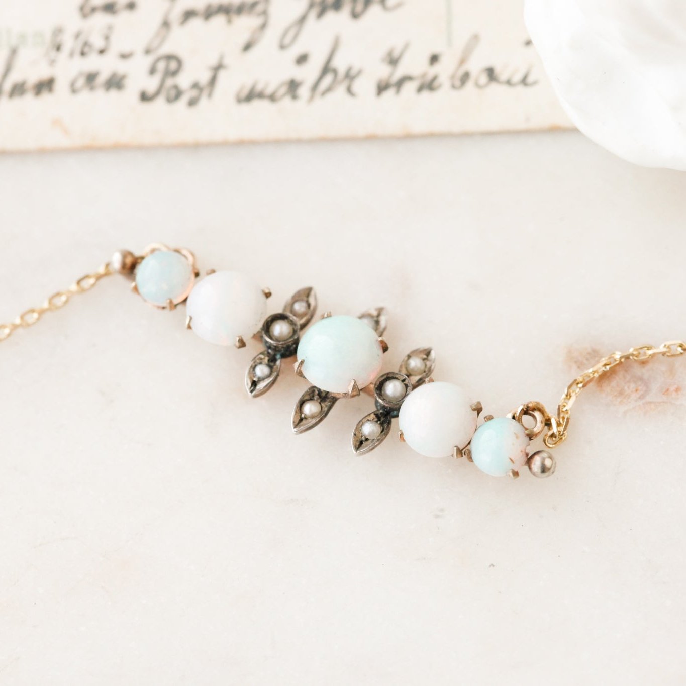 Darrah Opal + Pearl Pendant
