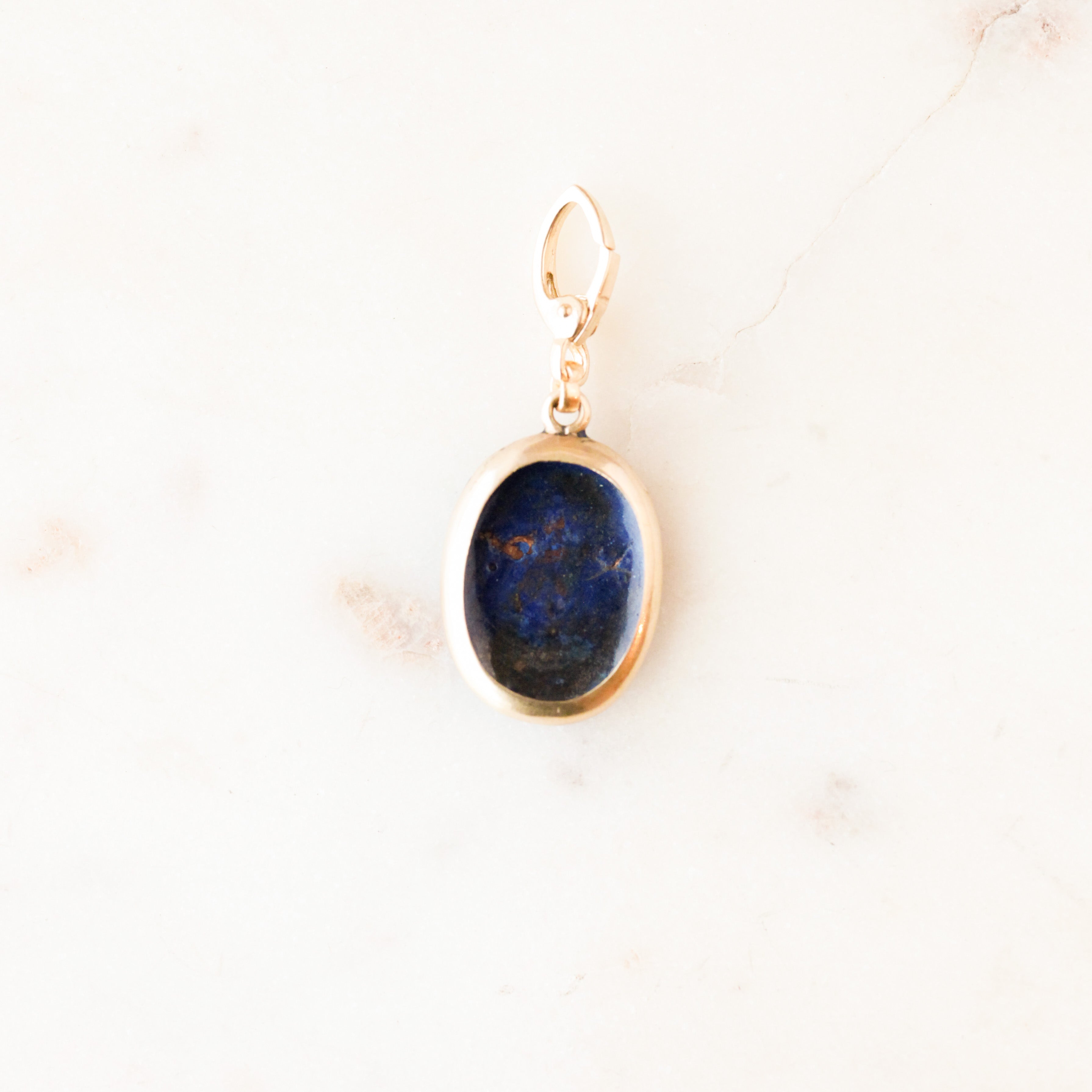 Pearl Enameled Cross Pendant