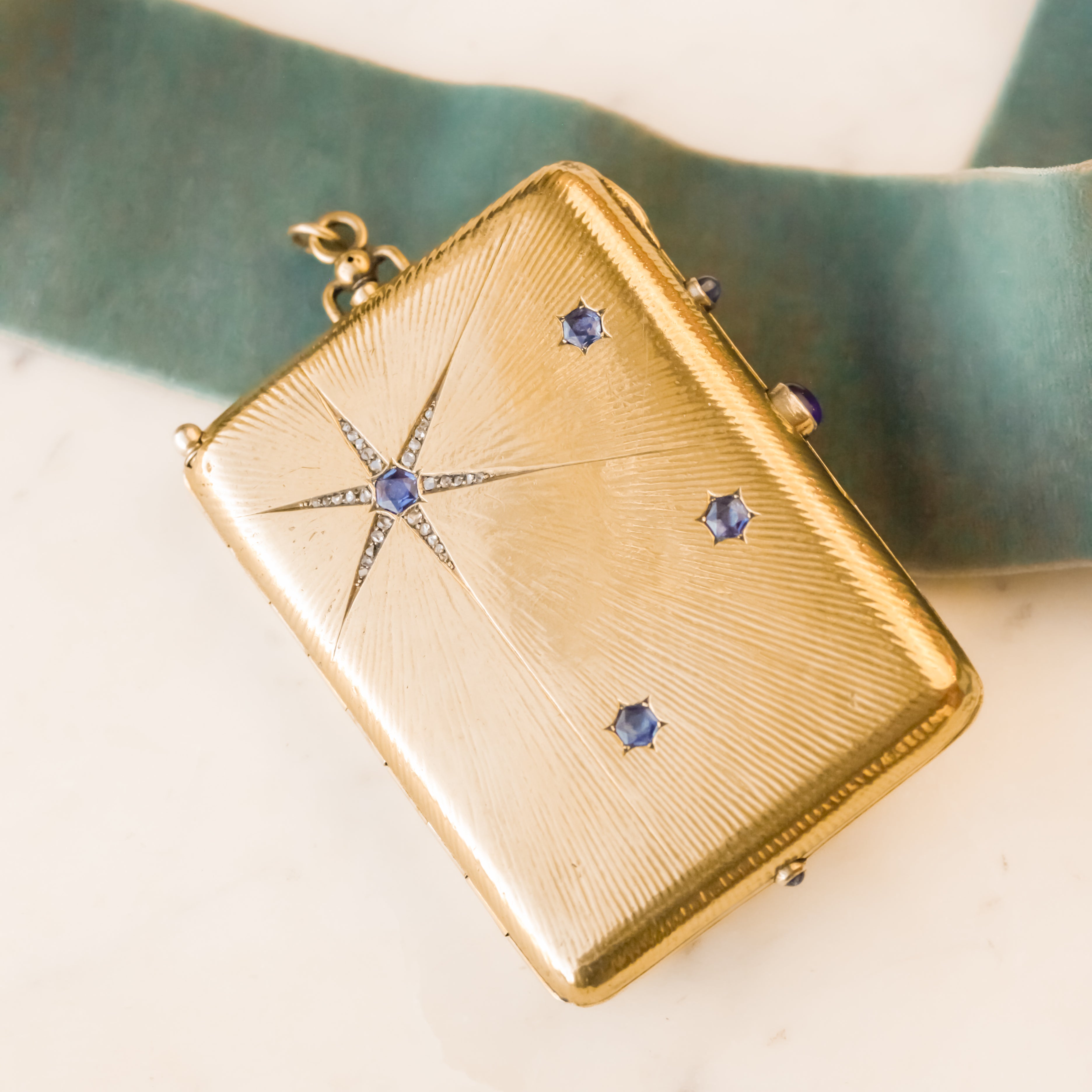 Sapphire + Diamond Deco Minaudière