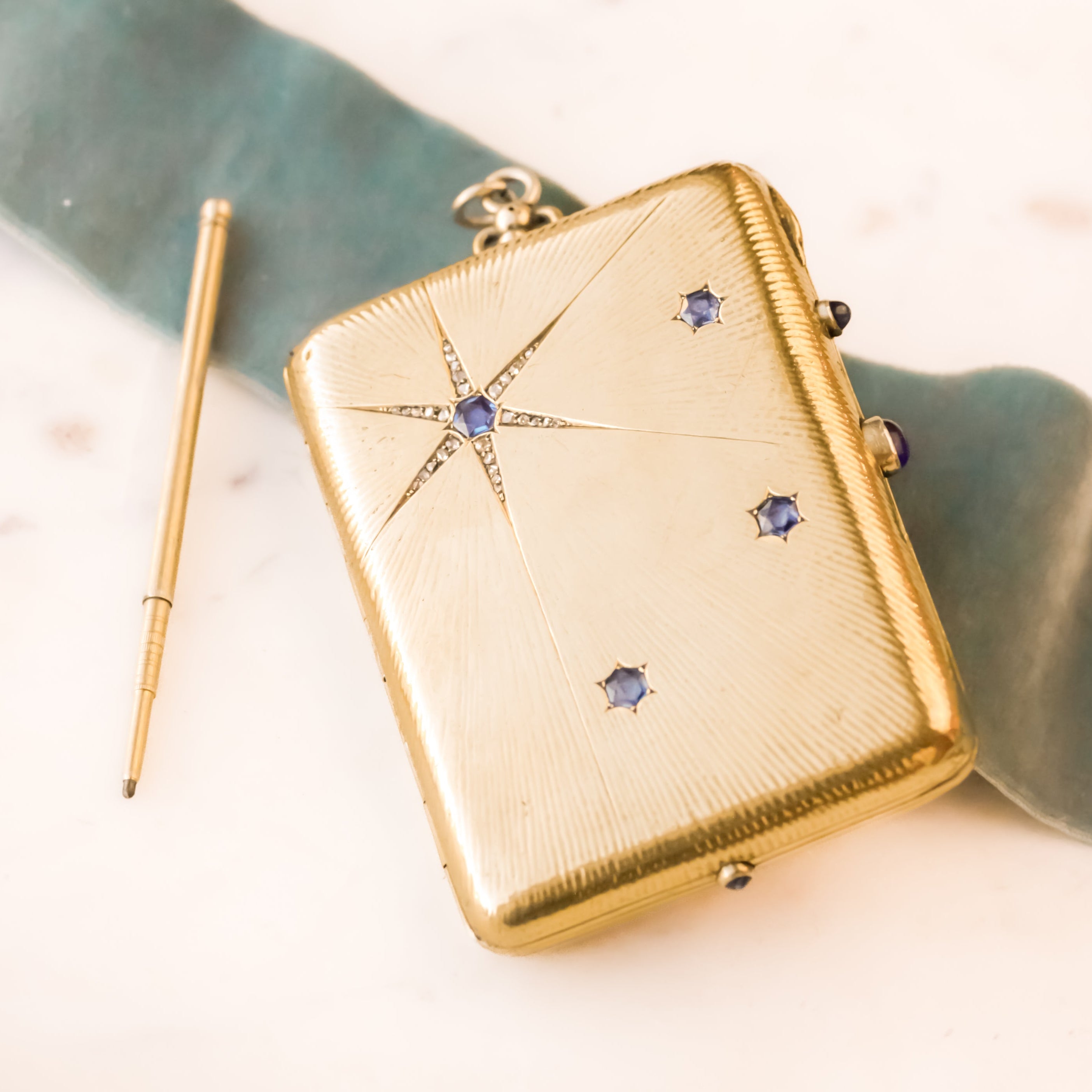 Sapphire + Diamond Deco Minaudière