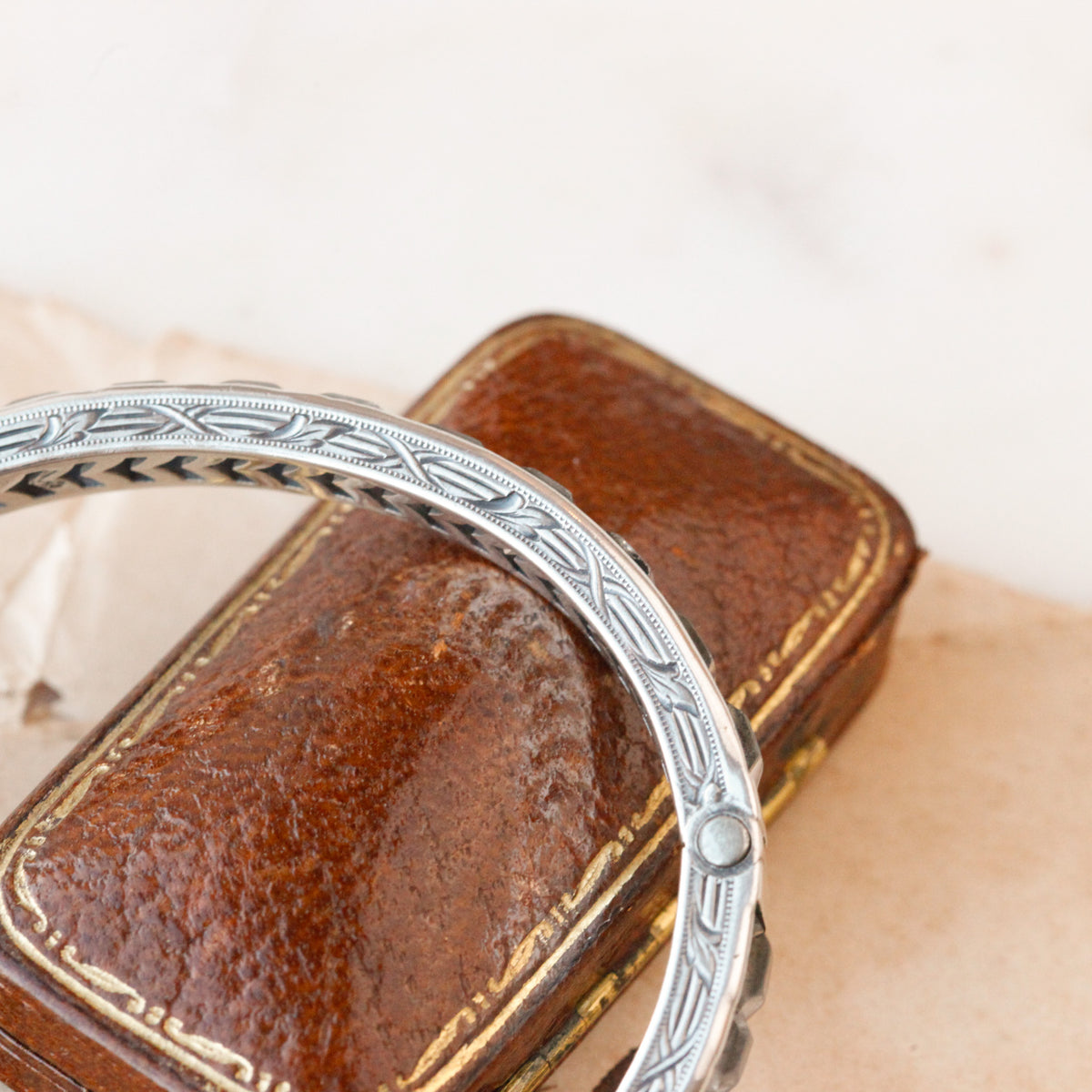 Penelope Art Deco Crystal Channel-Set Bangle
