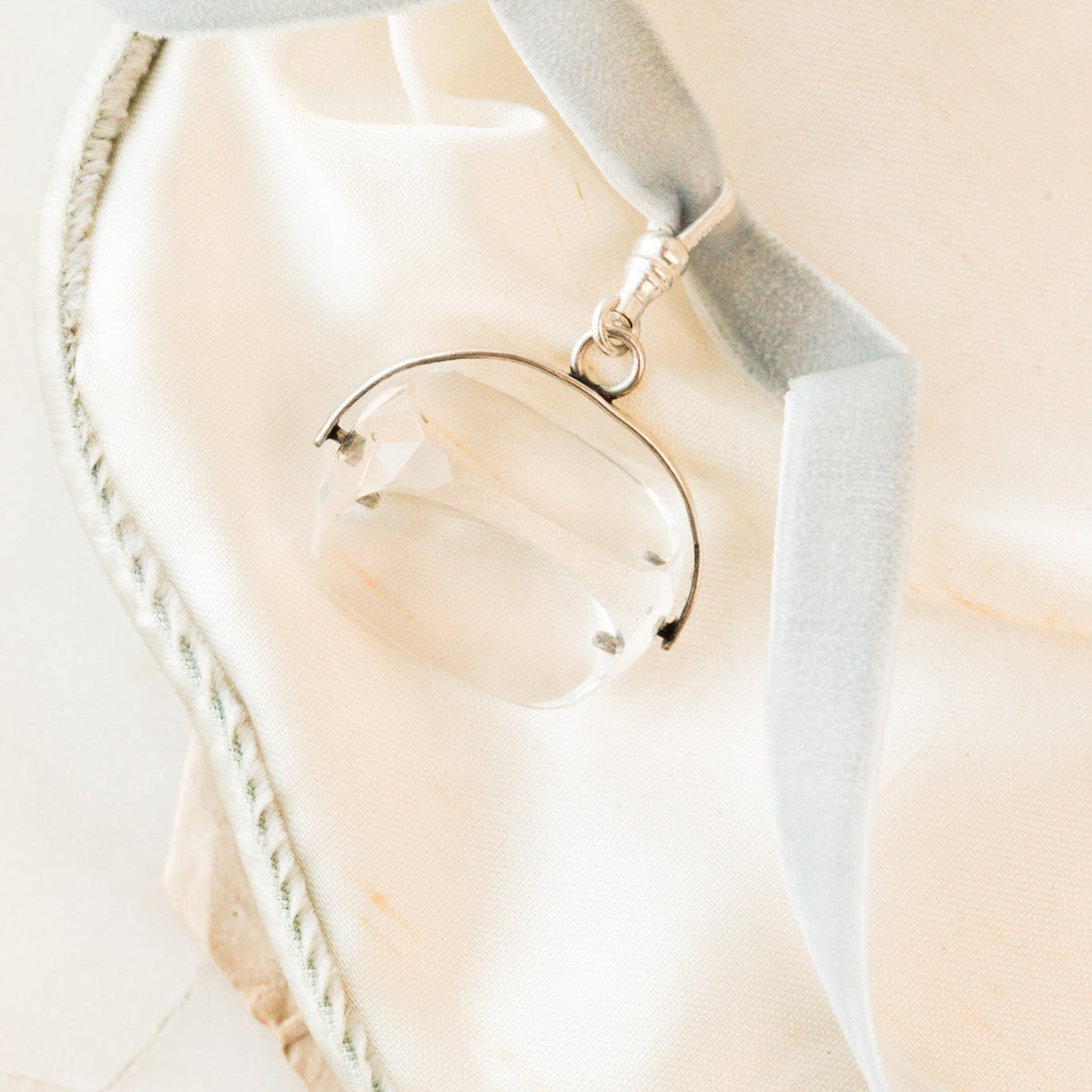 Art Deco Rock Crystal Spinner Pendant