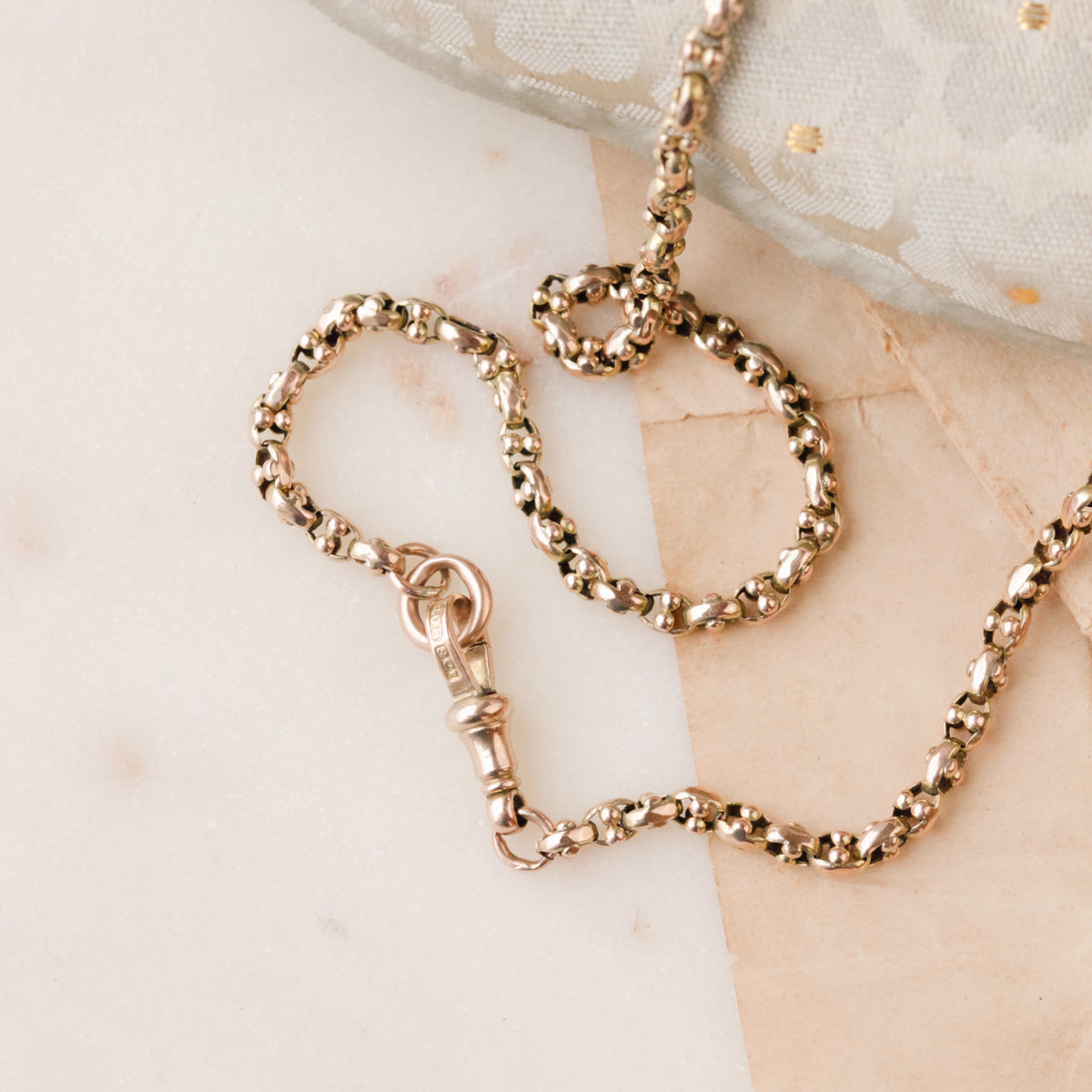 Victorian Cable Chain with Albert Clasp
