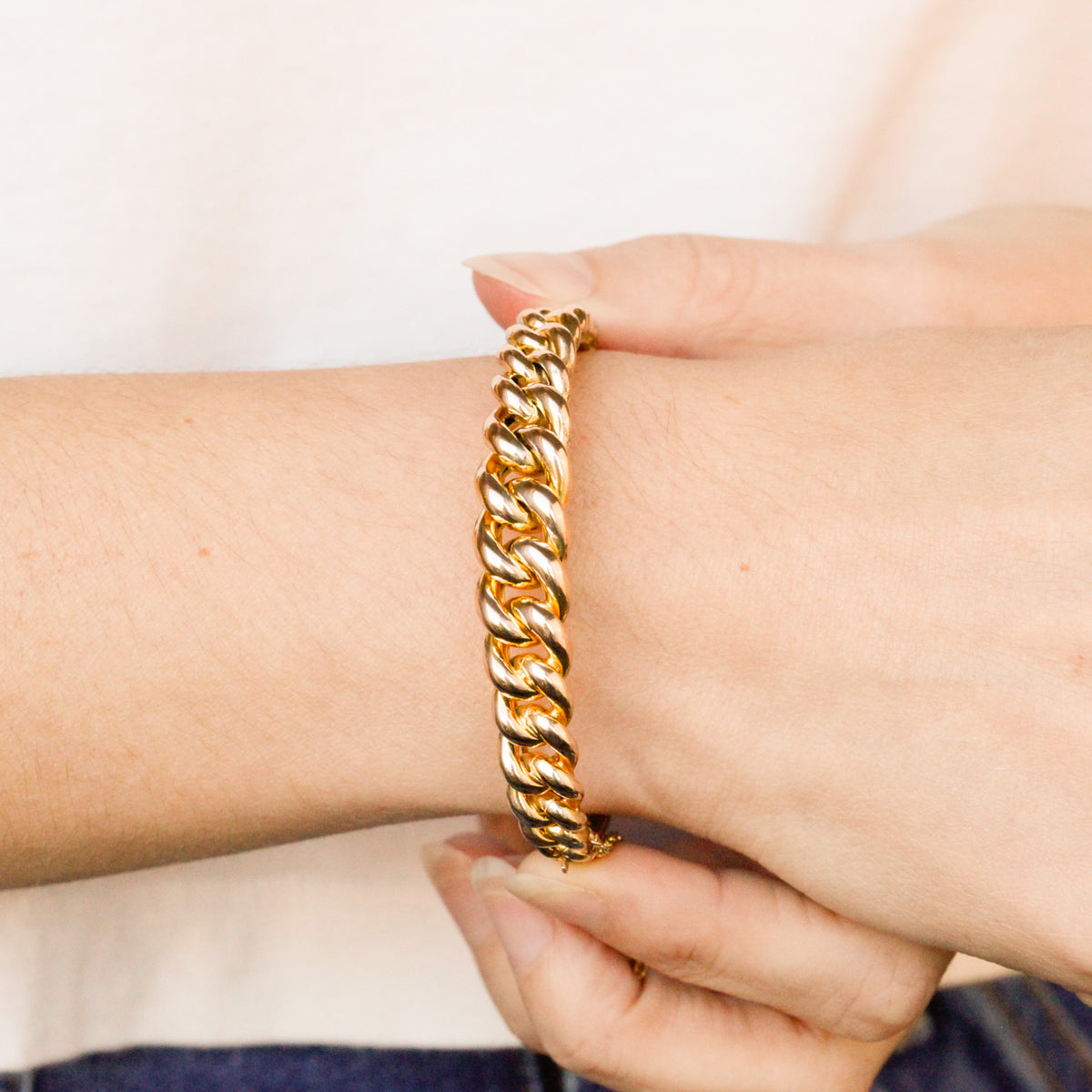 Georgie Victorian Curb Chain Bangle