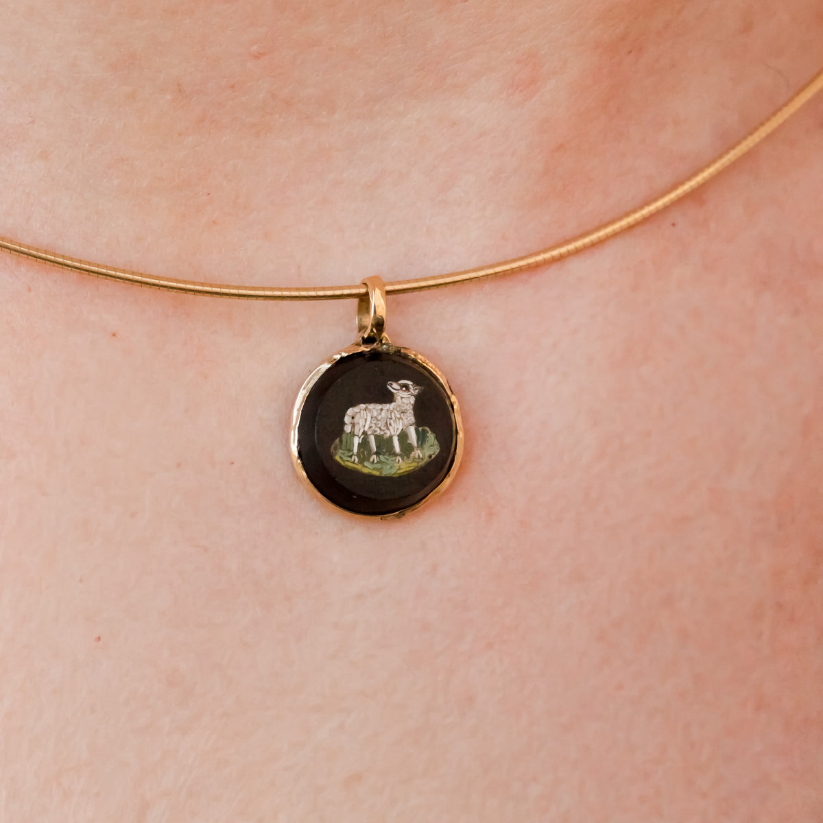 Georgian Micromosaic Menagerie Pendants