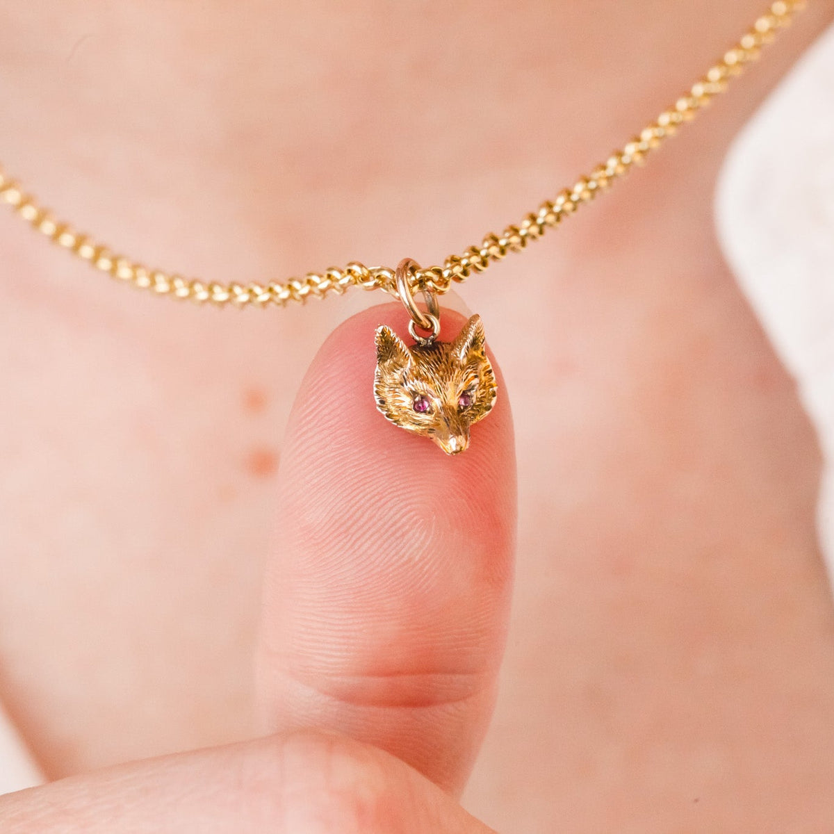 Victorian Gold Fox Pendants
