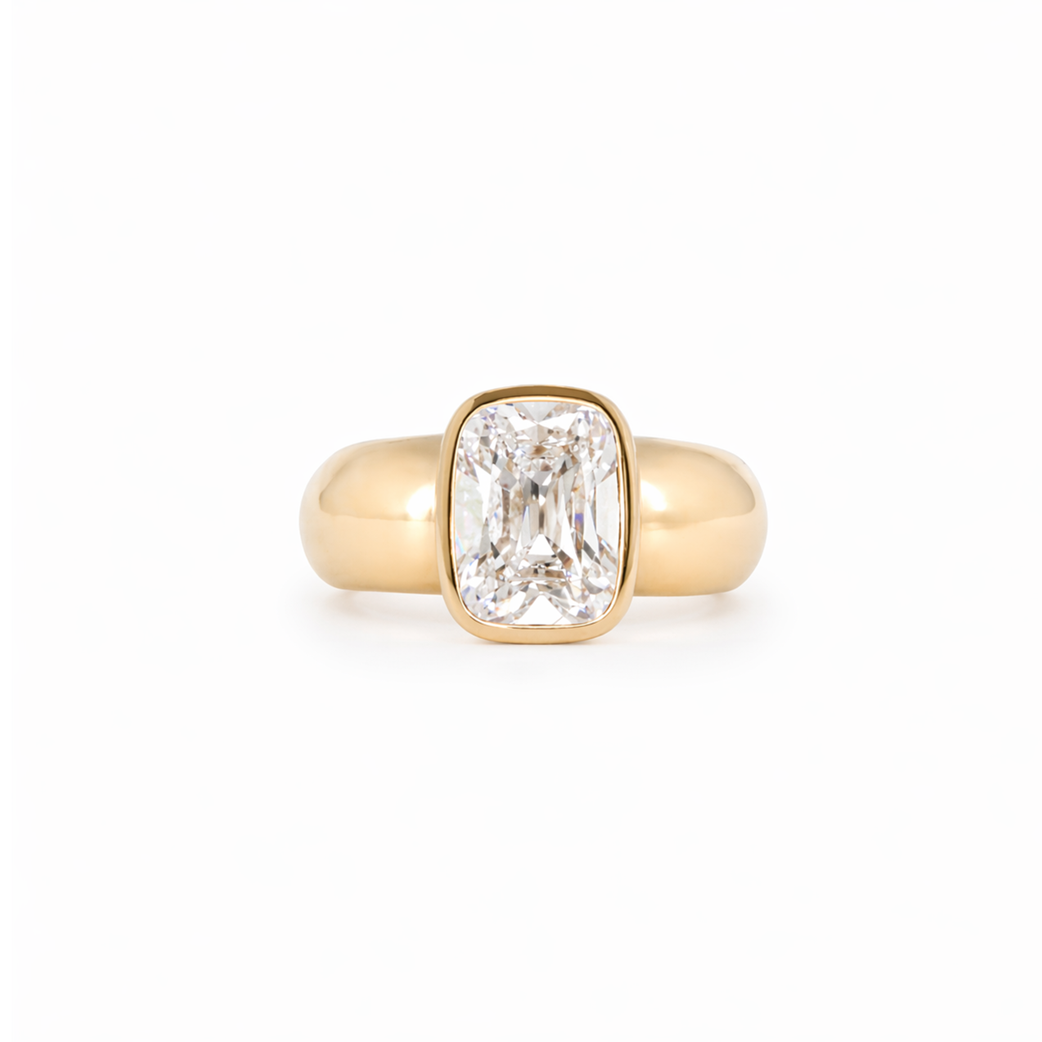 Antique Cushion Cut Diamond in Empire Setting