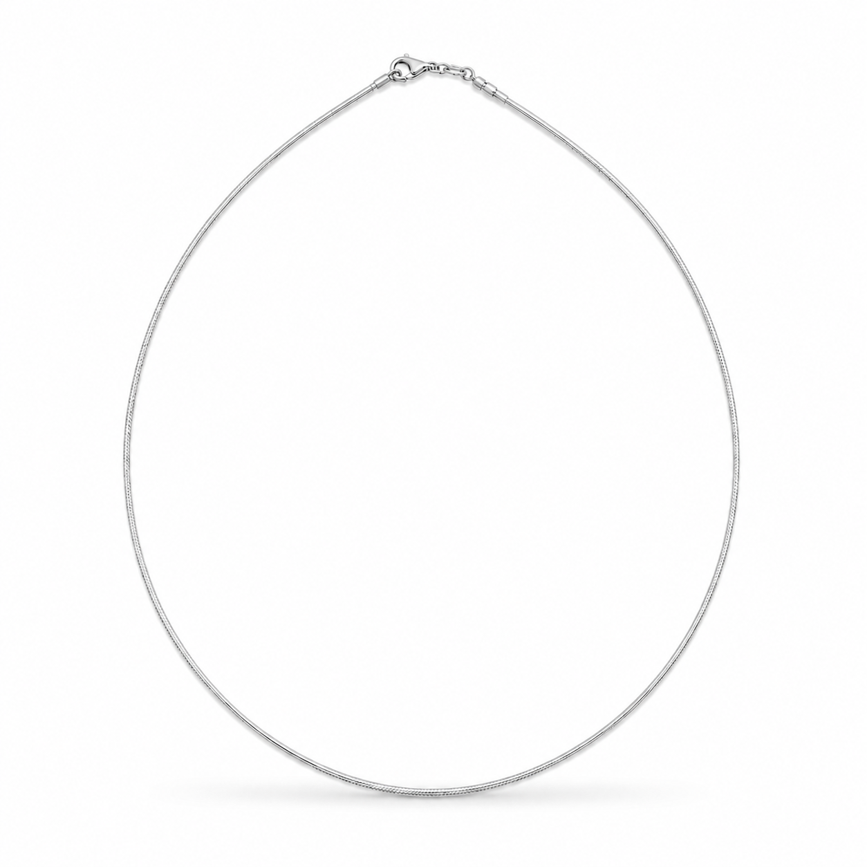 Classic Small Gold Omega Necklace