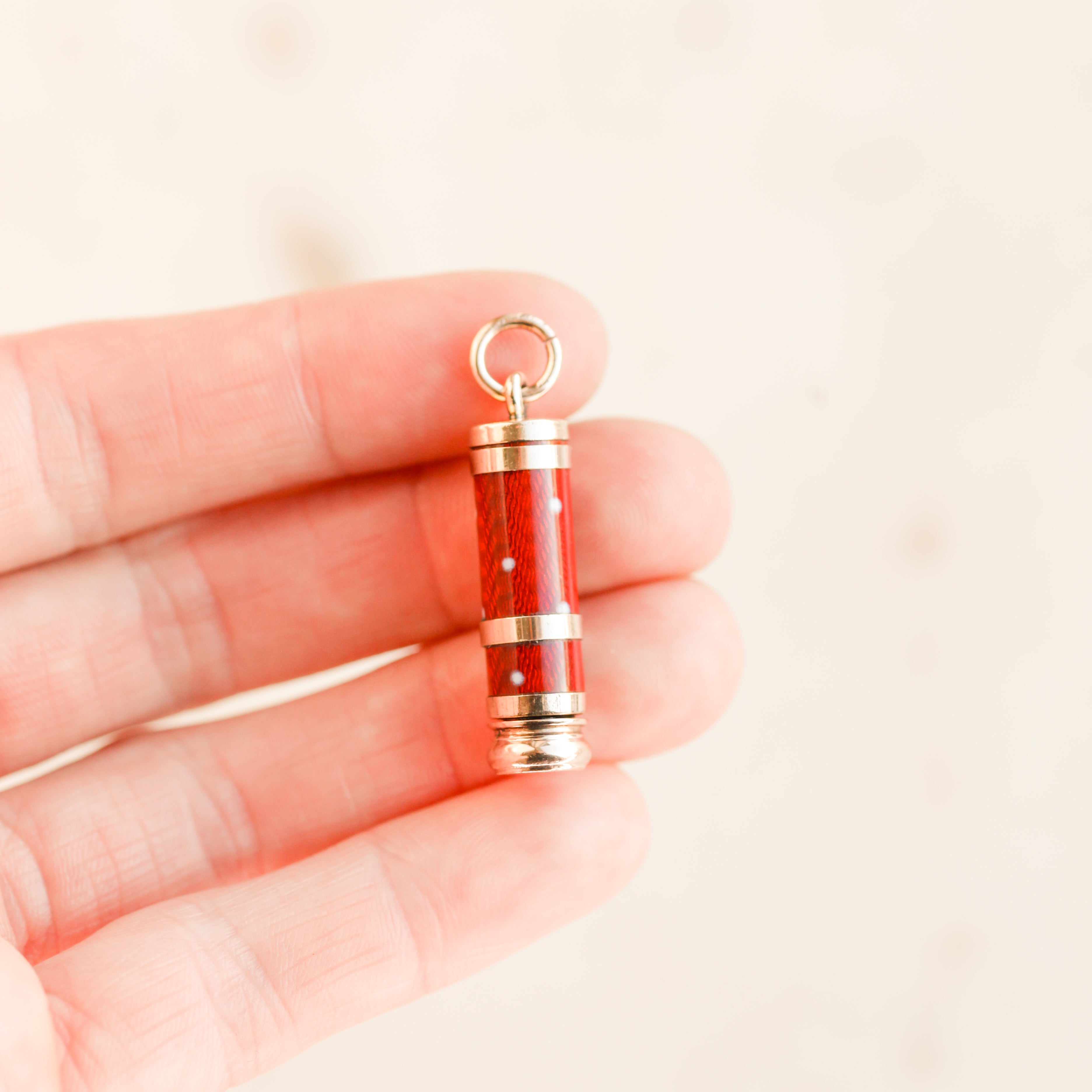 Victorian Enameled Pencil Pendant
