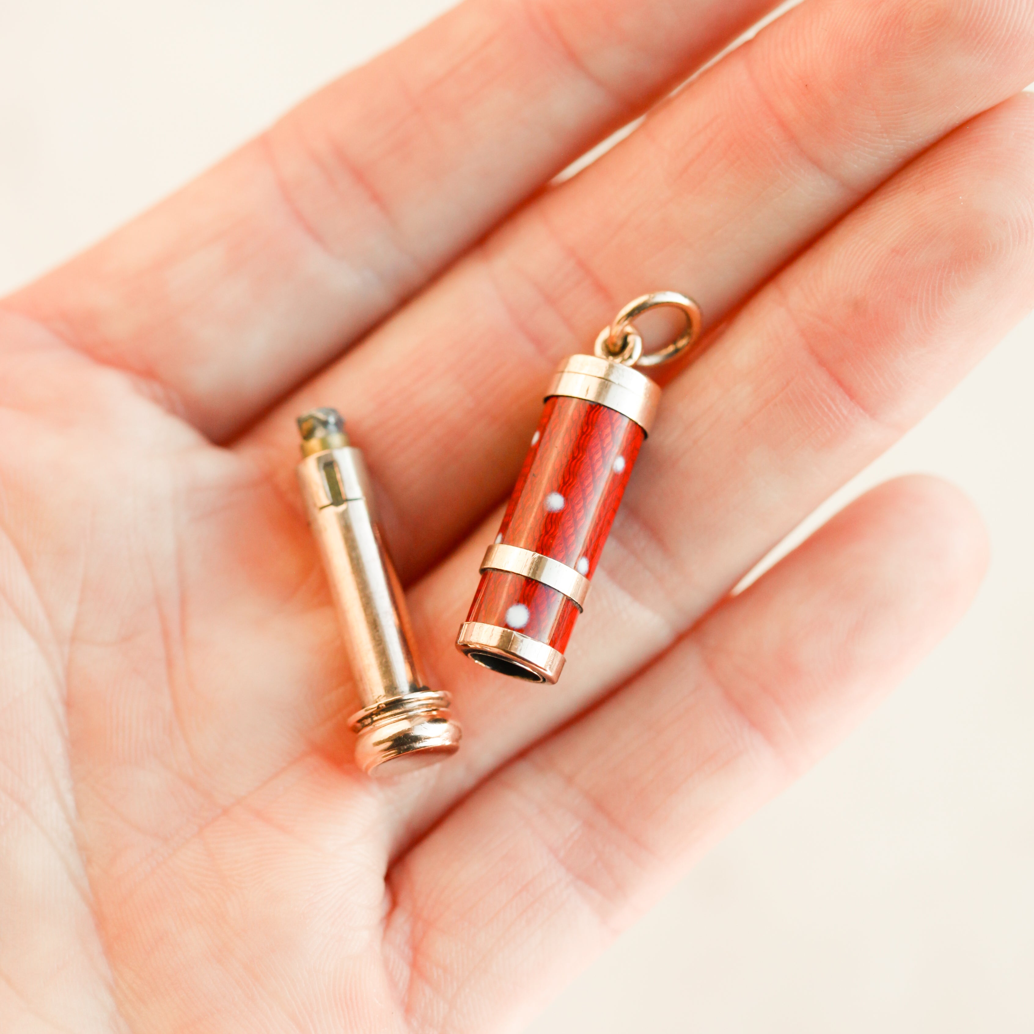 Victorian Enameled Pencil Pendant