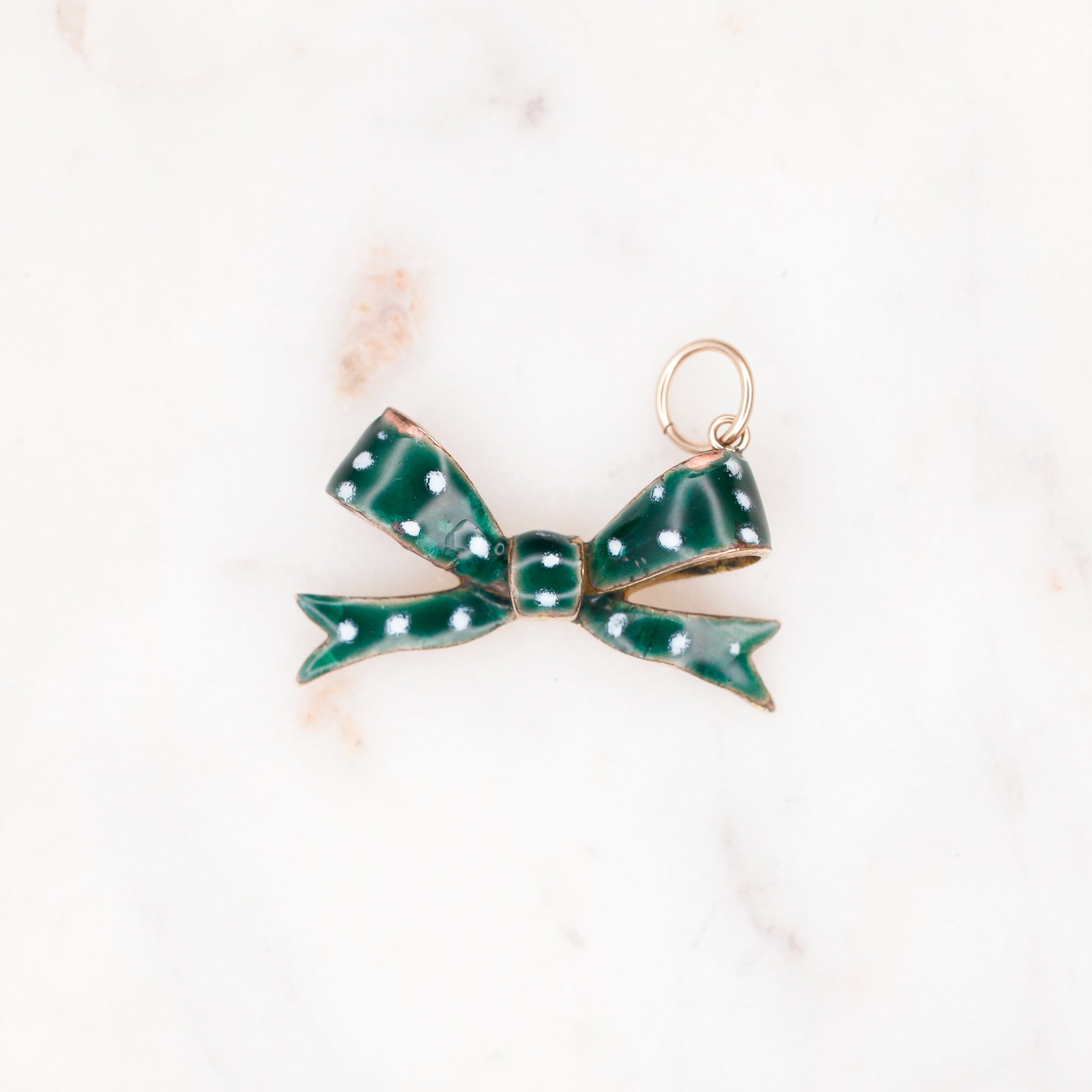 Elise Enameled Bow Charm