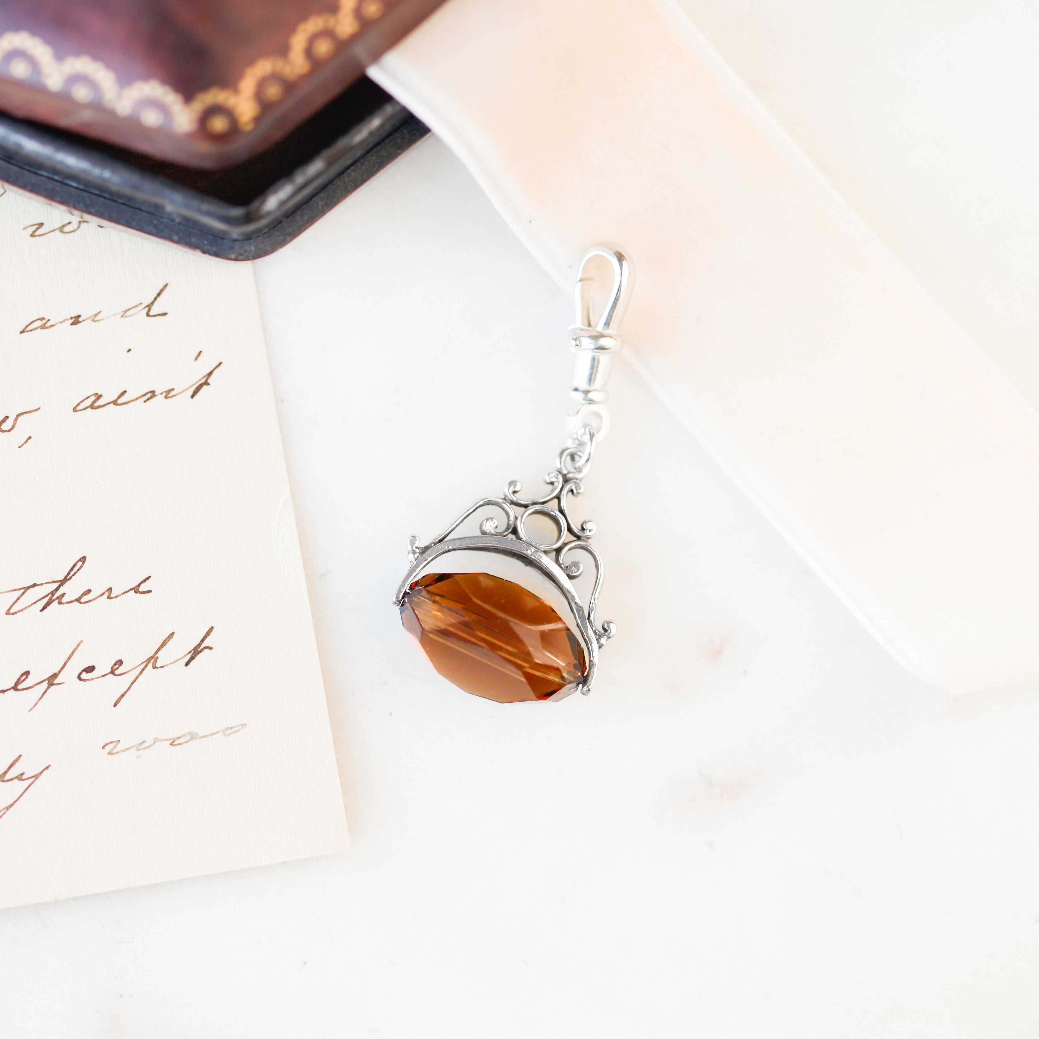 Sterling Silver Spinner Fob