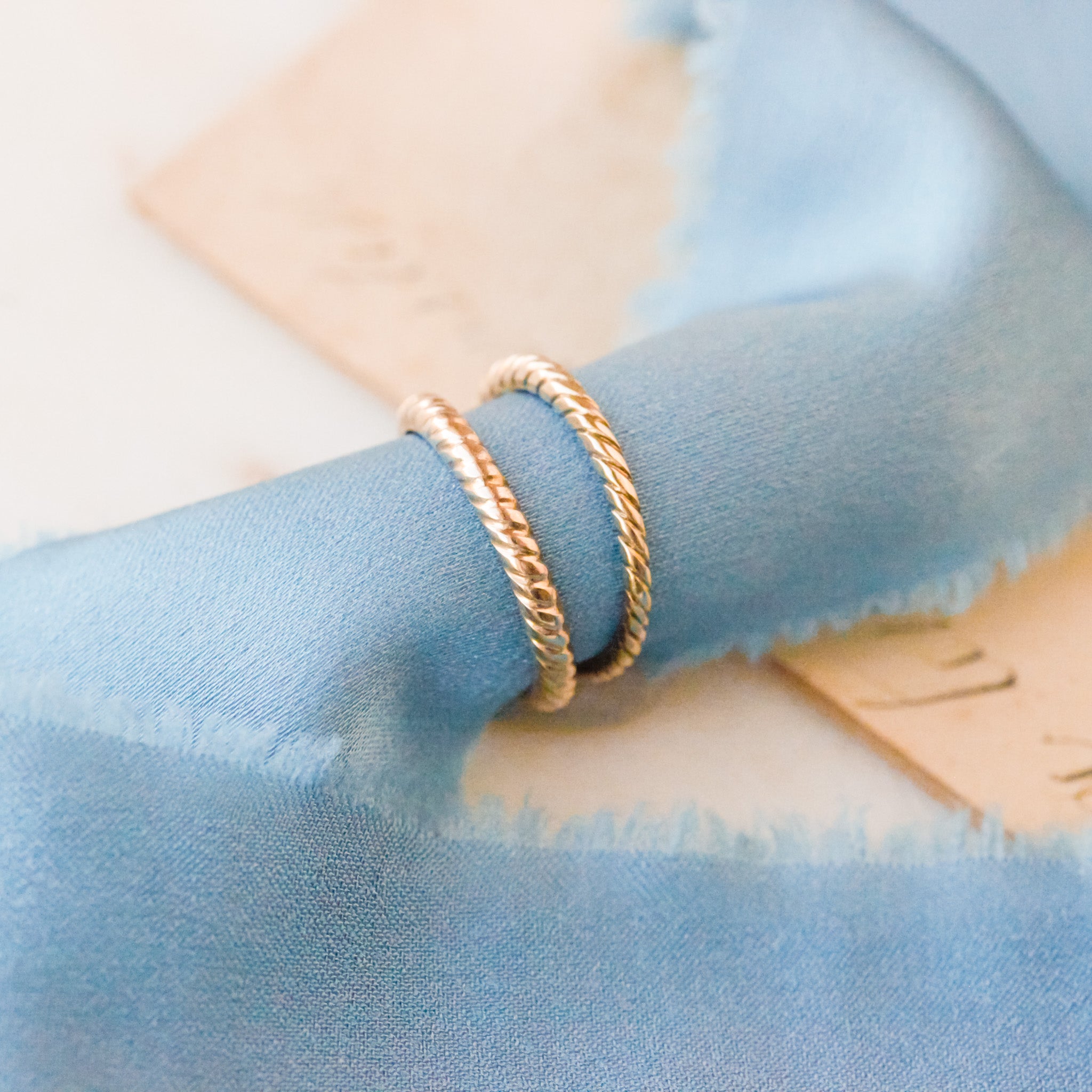 Vintage Solid Twist Rings