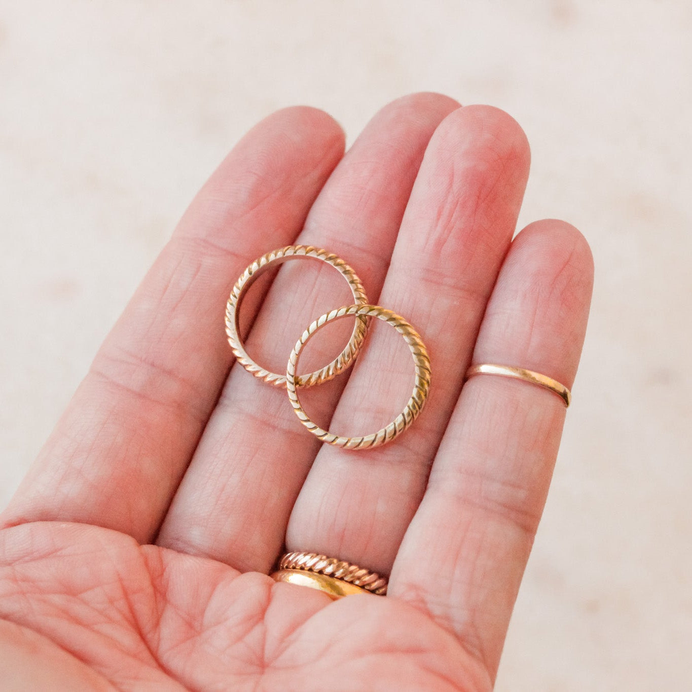 Vintage Solid Twist Rings