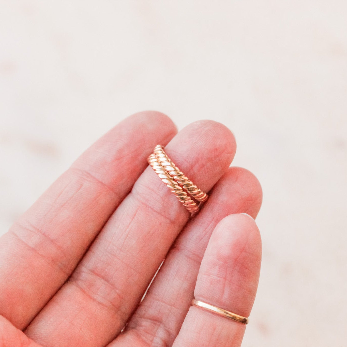 Vintage Solid Twist Rings