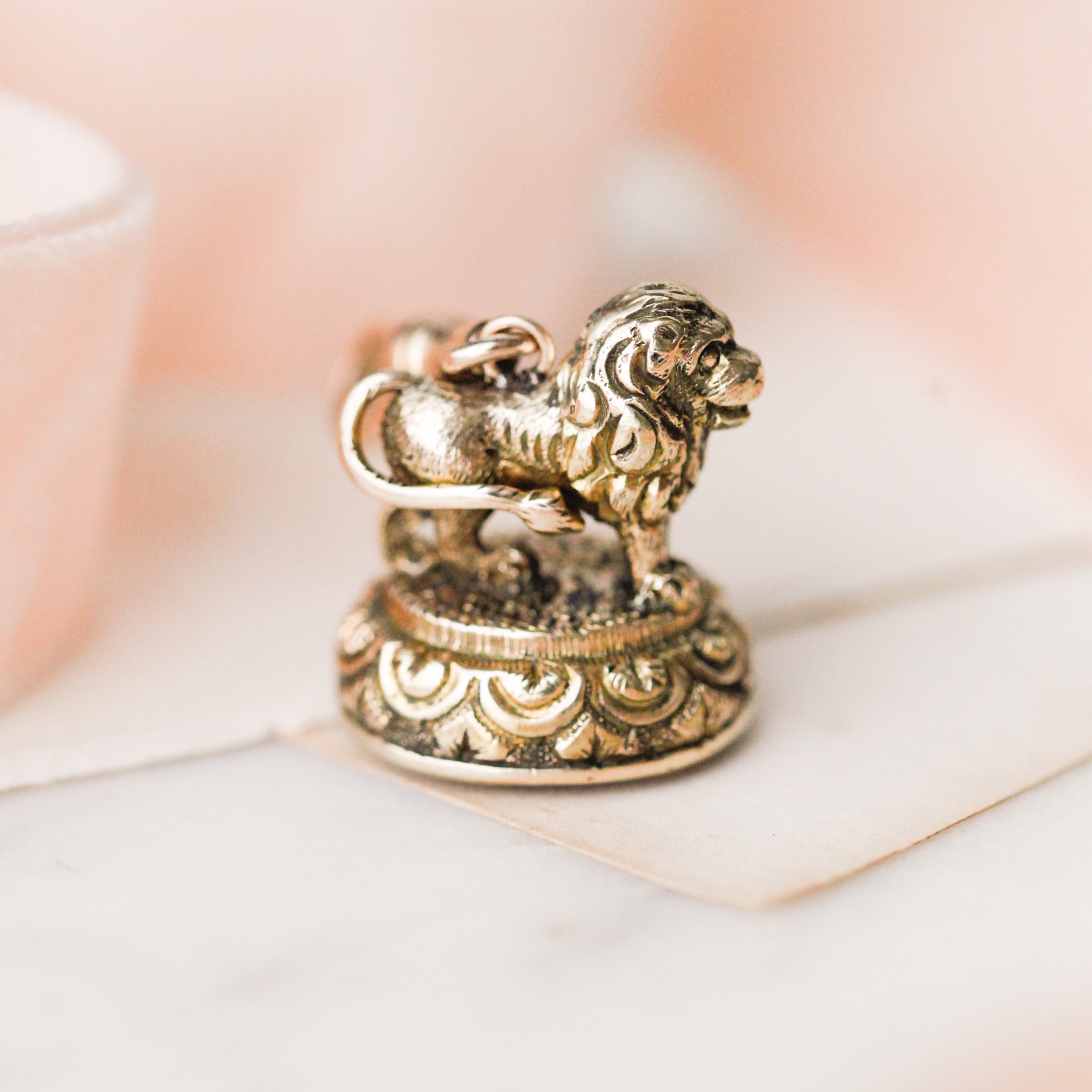 Victorian Lion Agate Fob